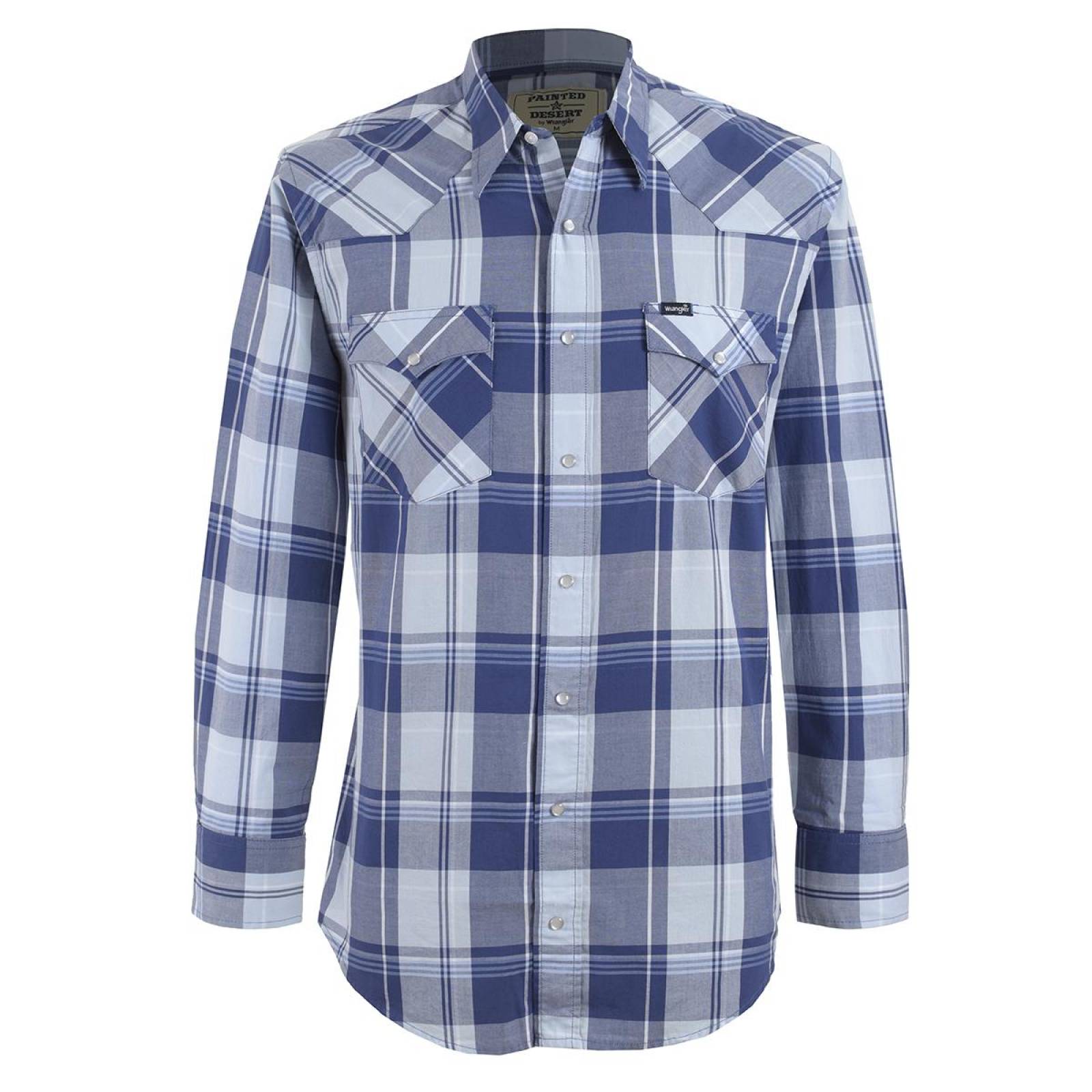 Camisa Vaquera Wrangler Hombre Manga Larga G38
