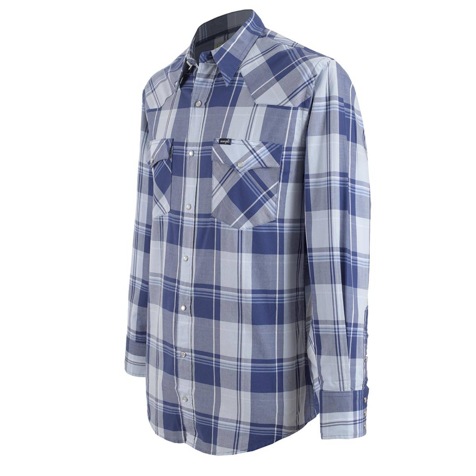 Camisa Vaquera Wrangler Hombre Manga Larga G38