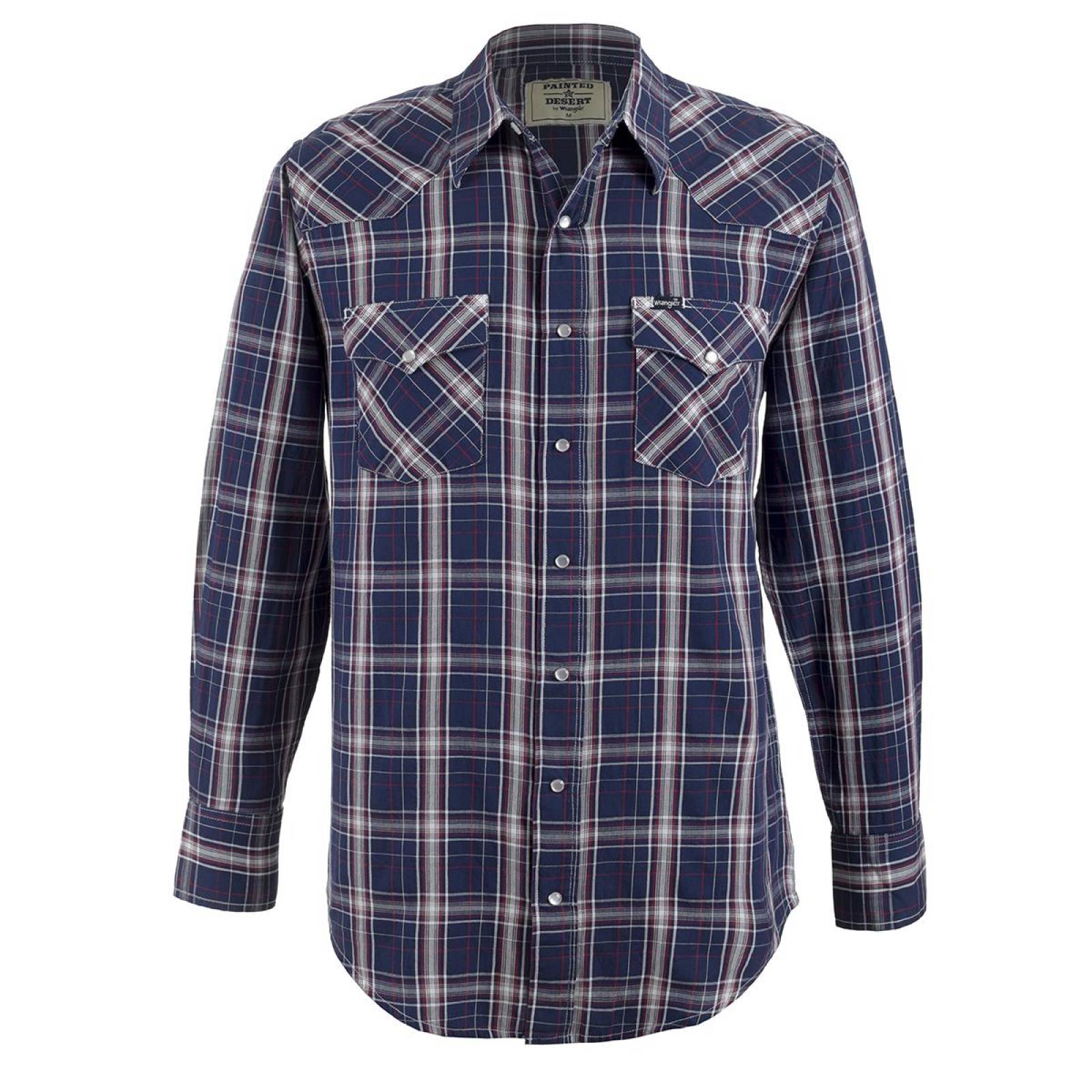 Camisa Vaquera Wrangler Hombre Manga Larga G44 