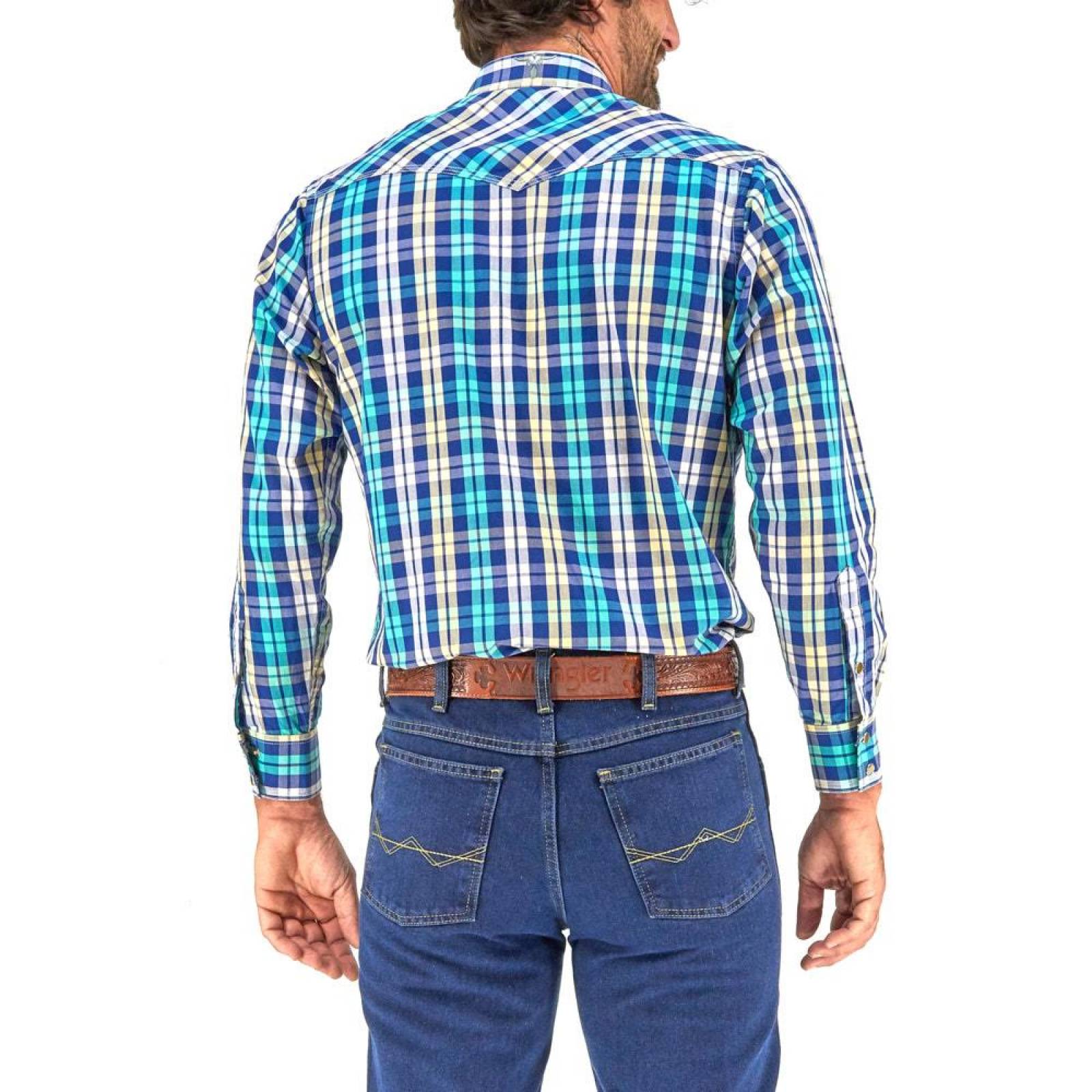 Camisa Vaquera Wrangler Hombre Manga Larga G70