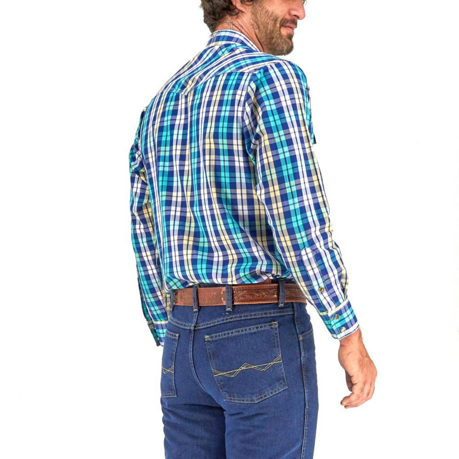 Camisa Vaquera Wrangler Hombre Manga Larga G70
