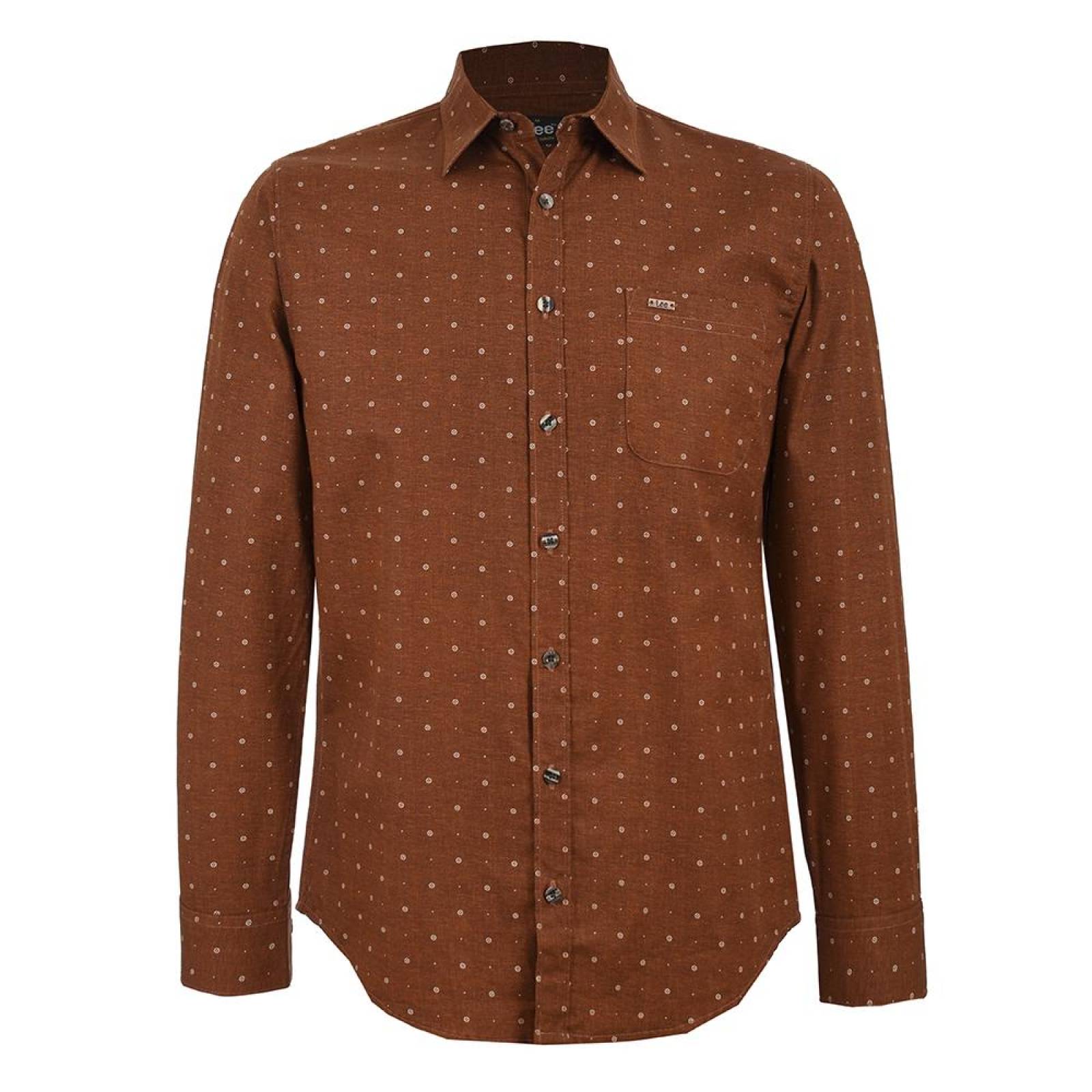 Camisa Casual Lee Hombre Manga Larga H23 