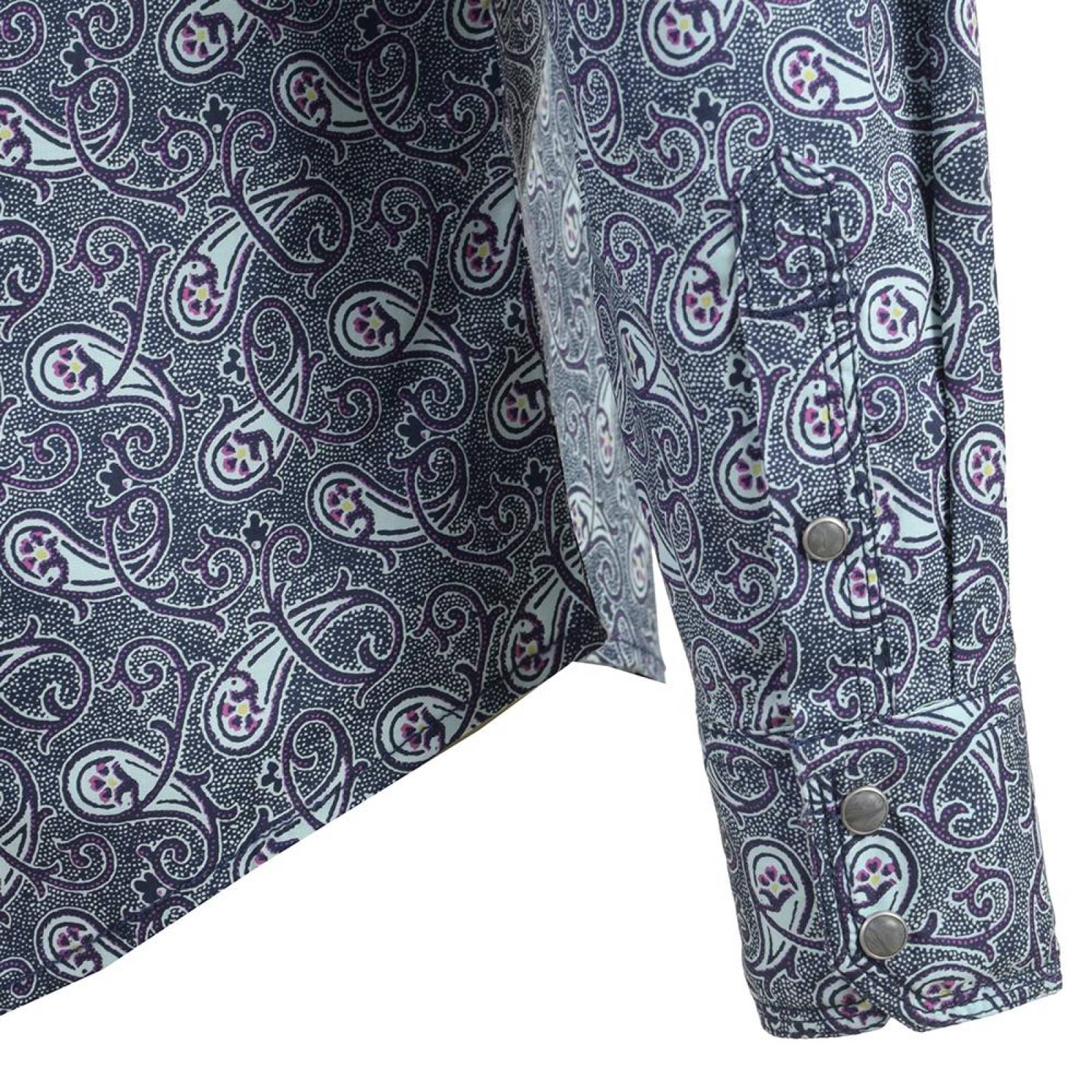 Camisa Vaquera Wrangler Hombre Manga Larga 86P 