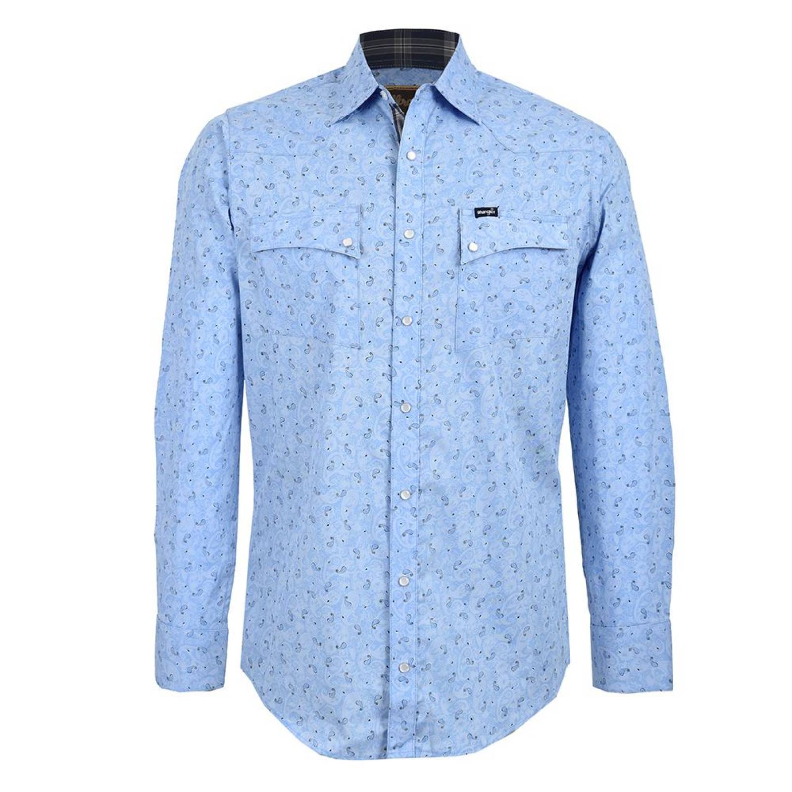 Camisa Vaquera Wrangler Retro De Hombre U21 
