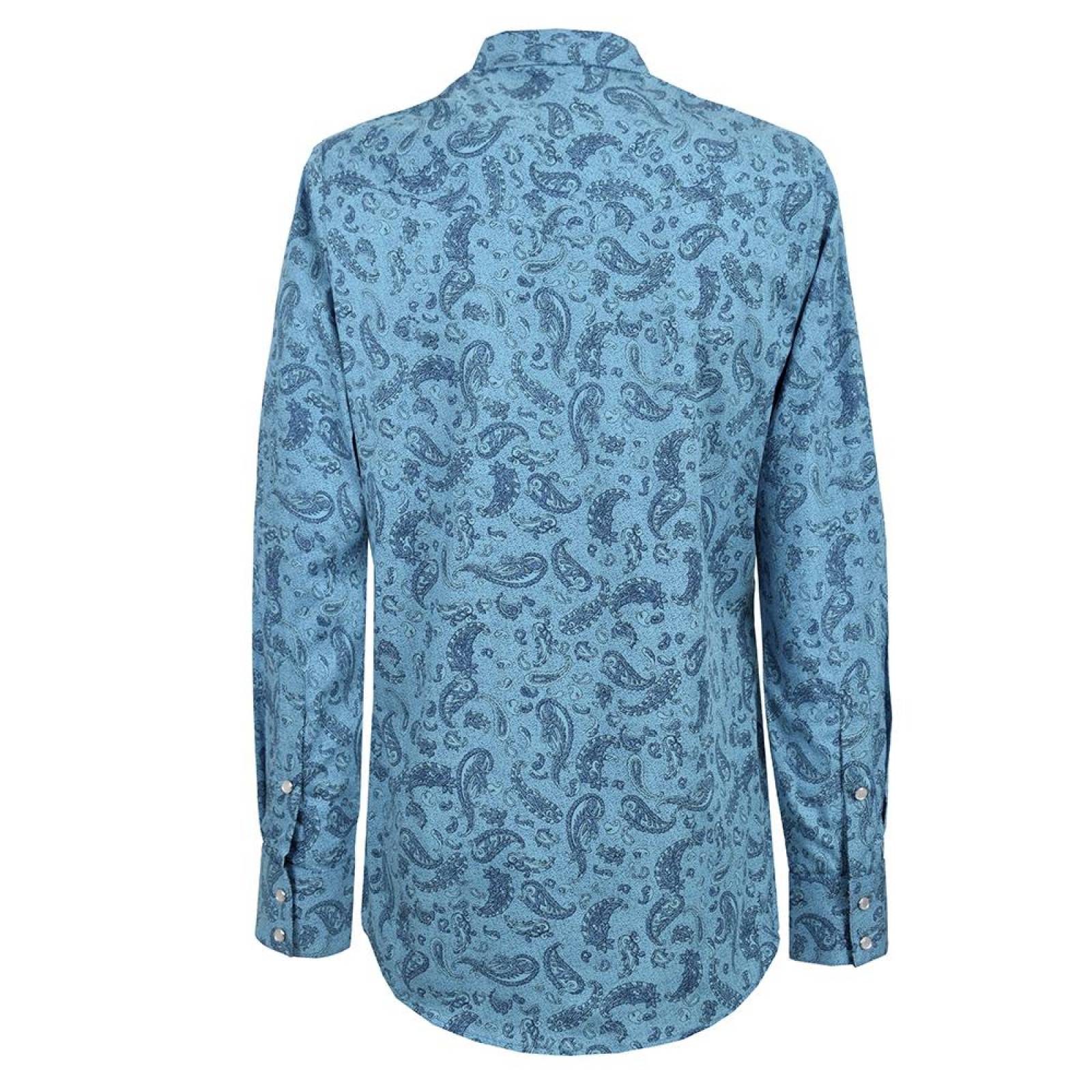 Camisa Vaquera Wrangler Hombre Manga Larga U19 