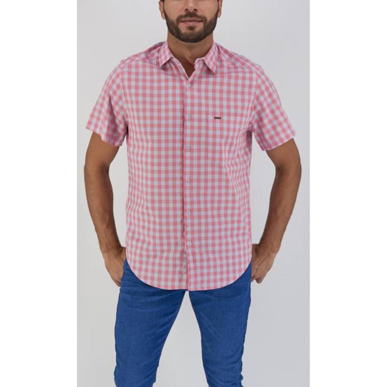 Camisa Lee Hombre Manga Corta R65