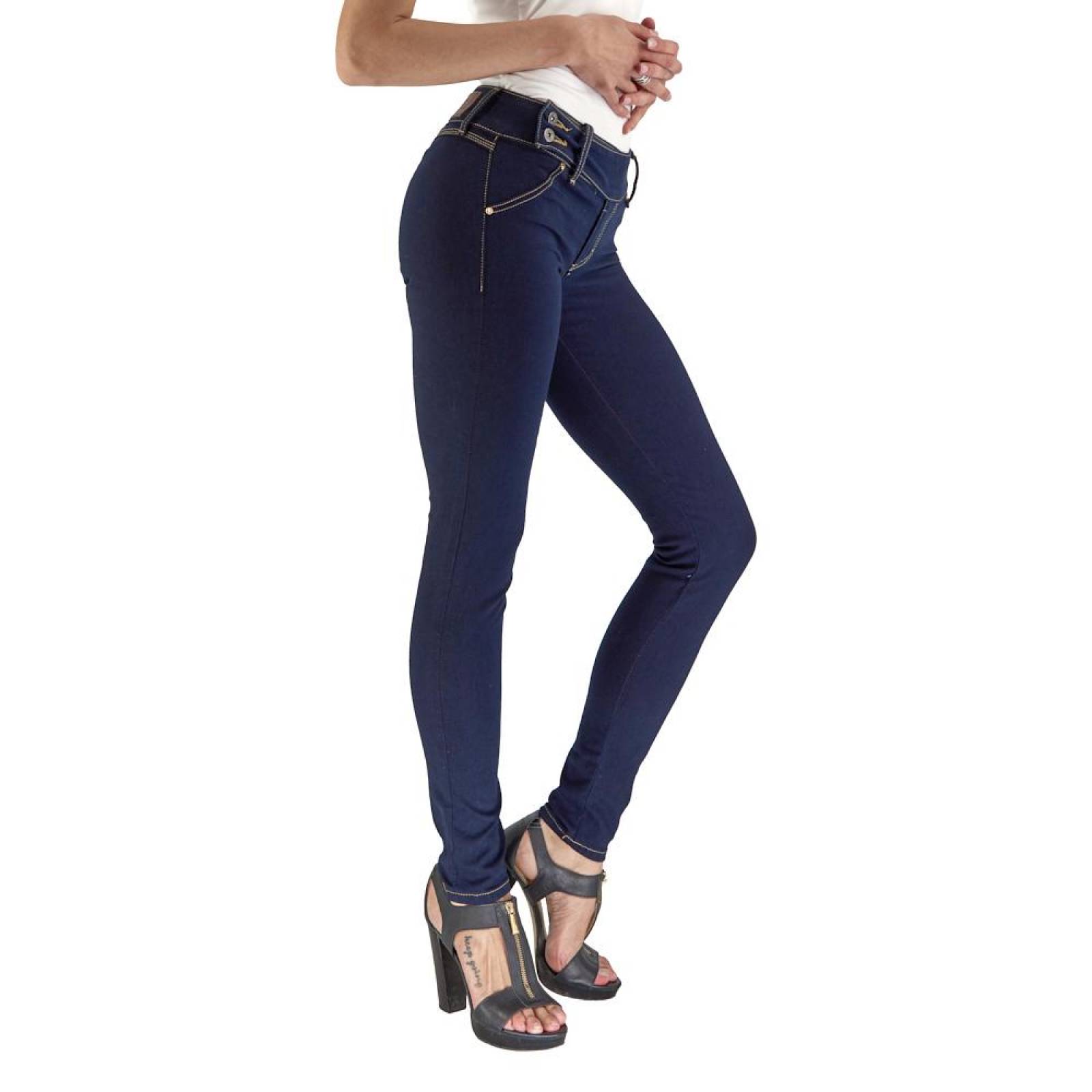 Jeans Lee Mujer Skiny Pretina Ancha A52 