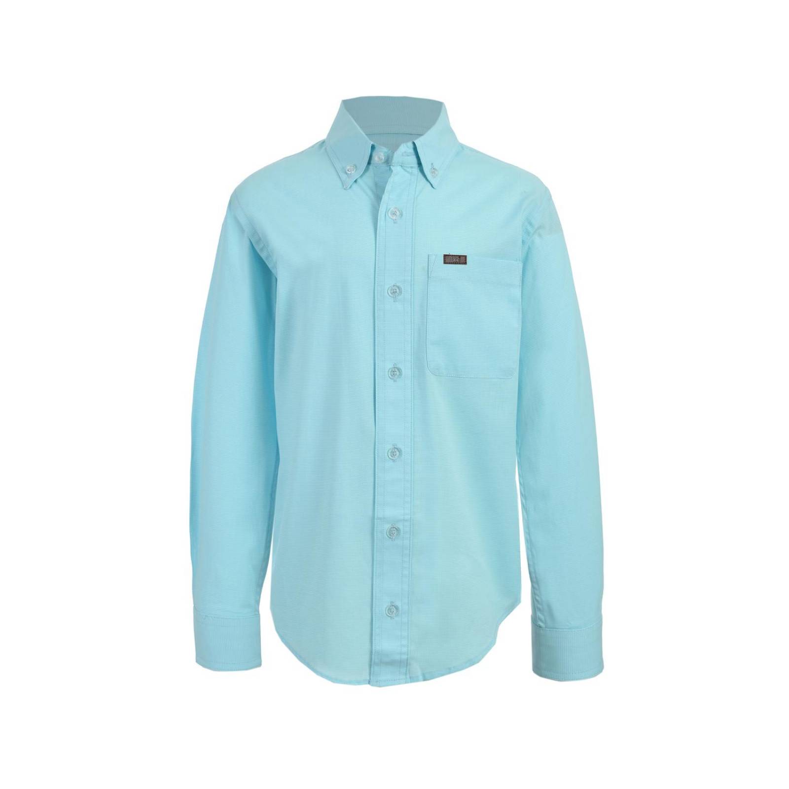 Camisa Casual Lee Manga Larga De Niño S31