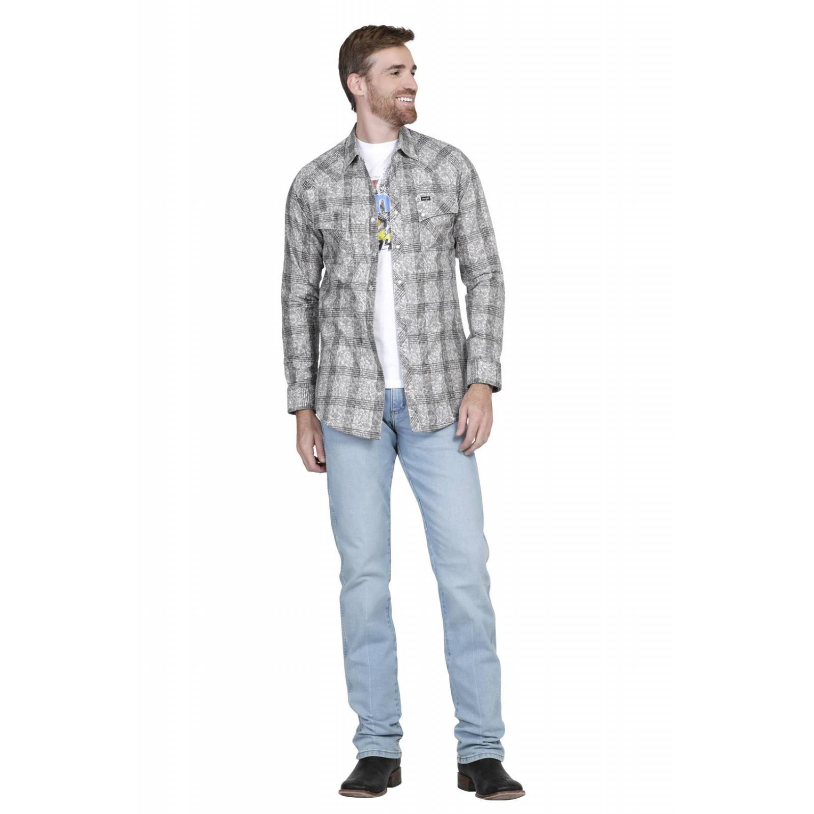 Camisa Vaquera Wrangler Hombre Retro A13