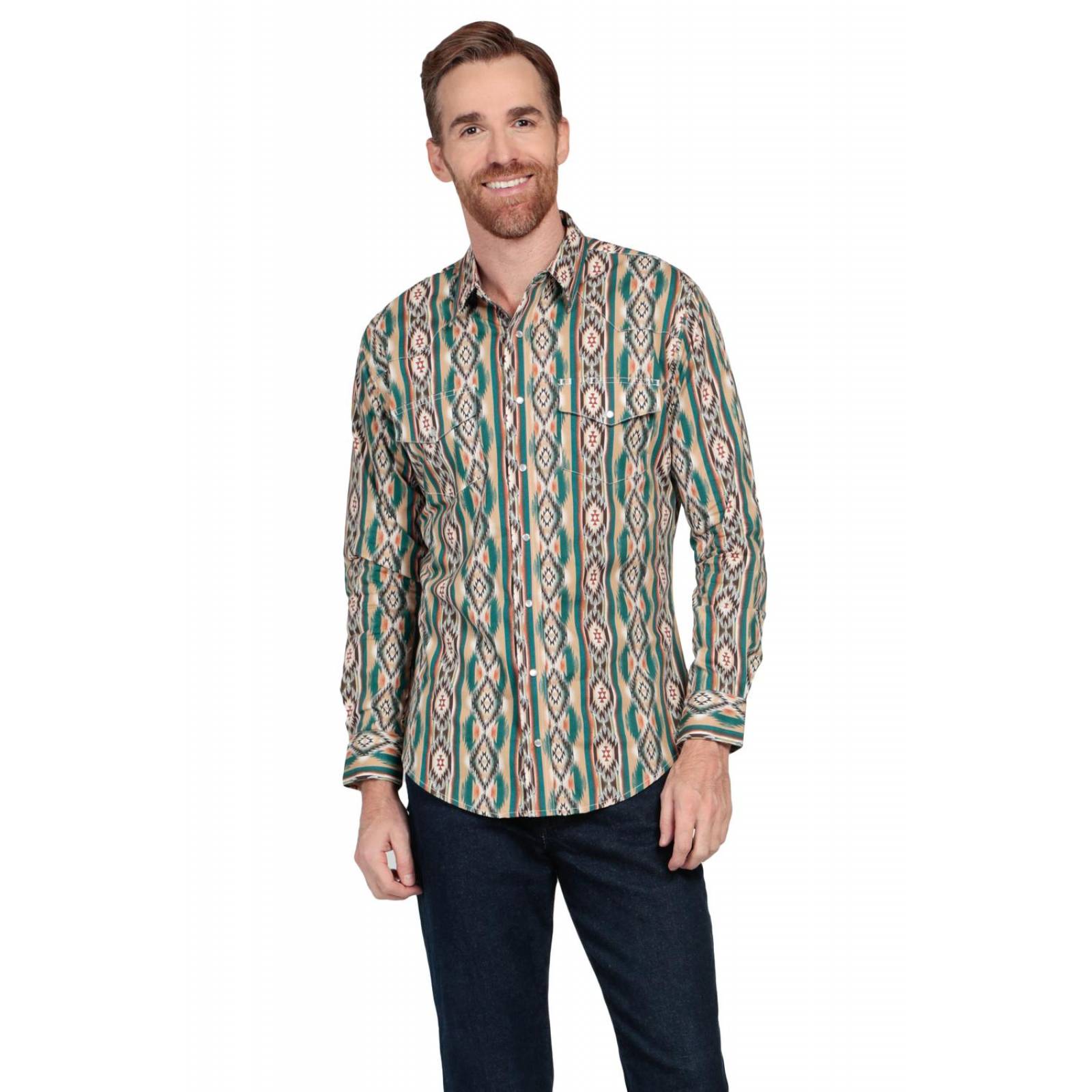 Camisa Vaquera Wrangler Hombre Checotah W01
