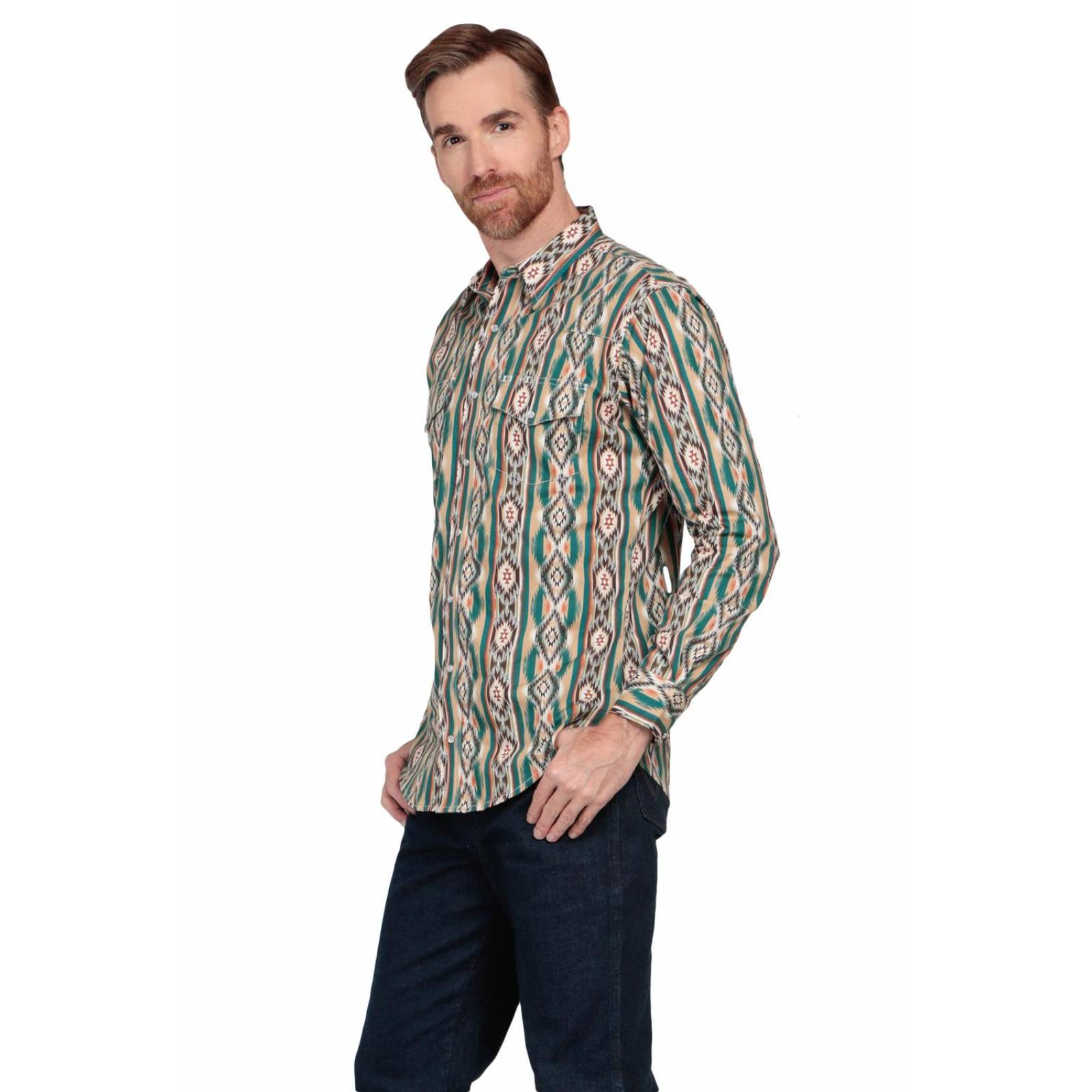 Camisa Vaquera Wrangler Hombre Checotah W01