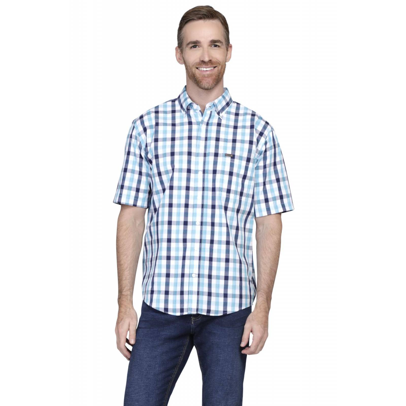 Camisa Regular Fit Lee Hombre Manga Corta 1M19 