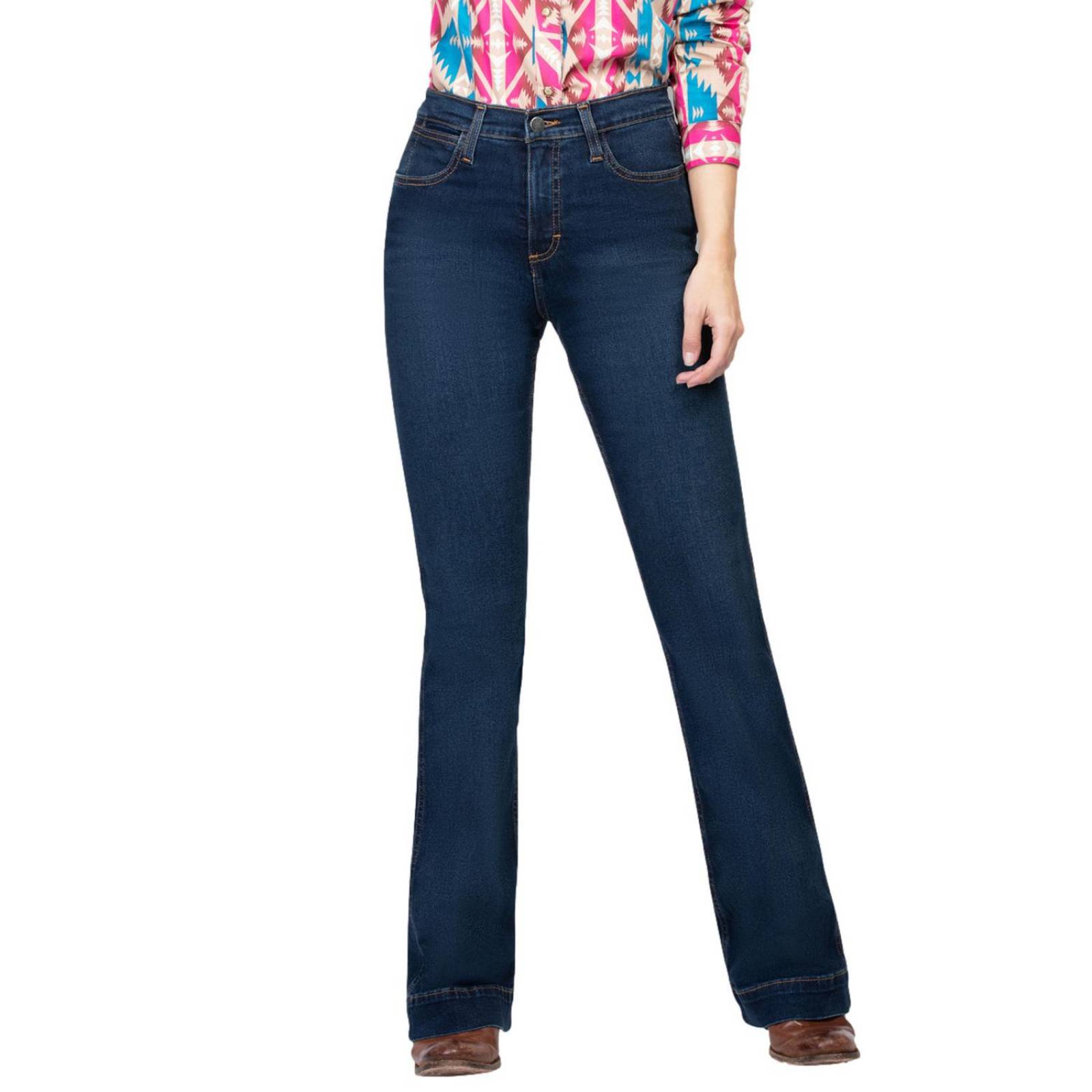 Pantalón Jeans Vaquero High rise flare Wrangler Dama 819 