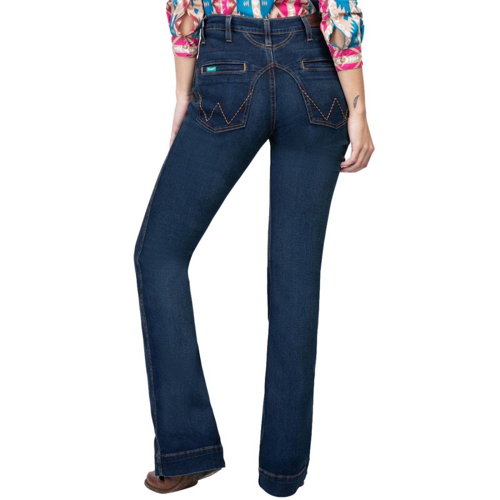 Pantalón Jeans Vaquero High rise flare Wrangler Dama 819 