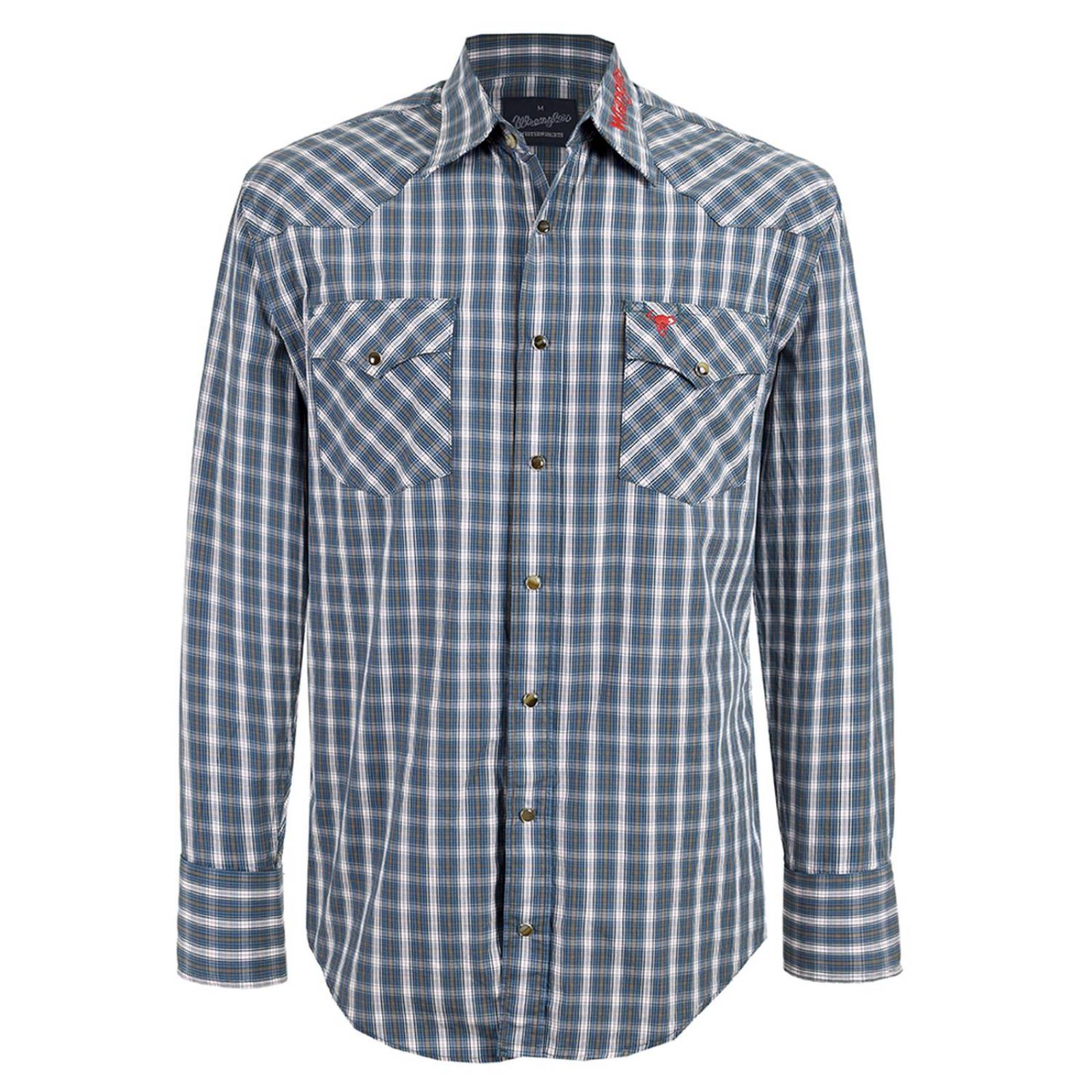 Camisa Vaquera Wrangler Retro De Hombre Y10 