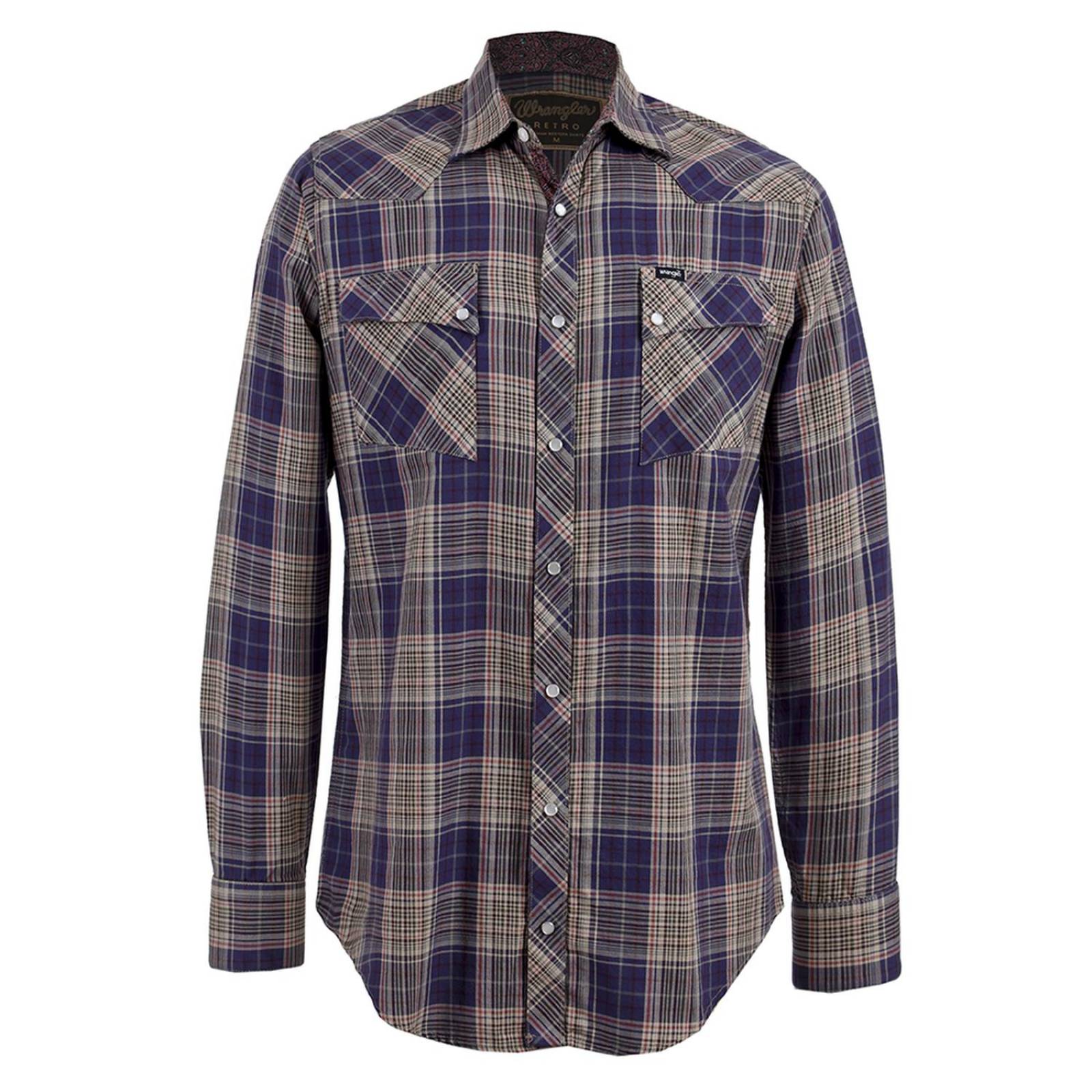 Camisa Vaquera Wrangler Retro De Hombre U11 
