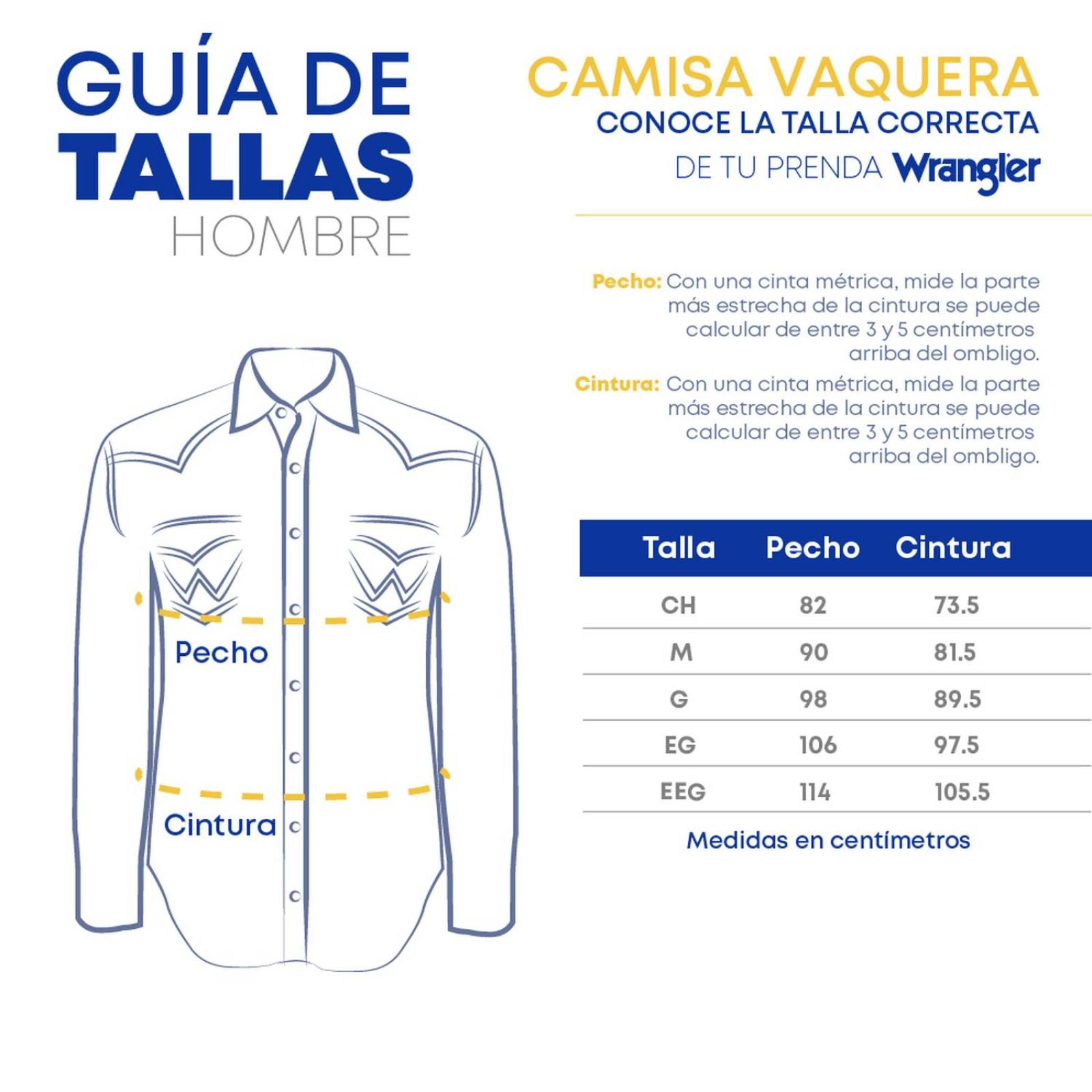 Camisa Vaquera Wrangler De Hombre 47M 