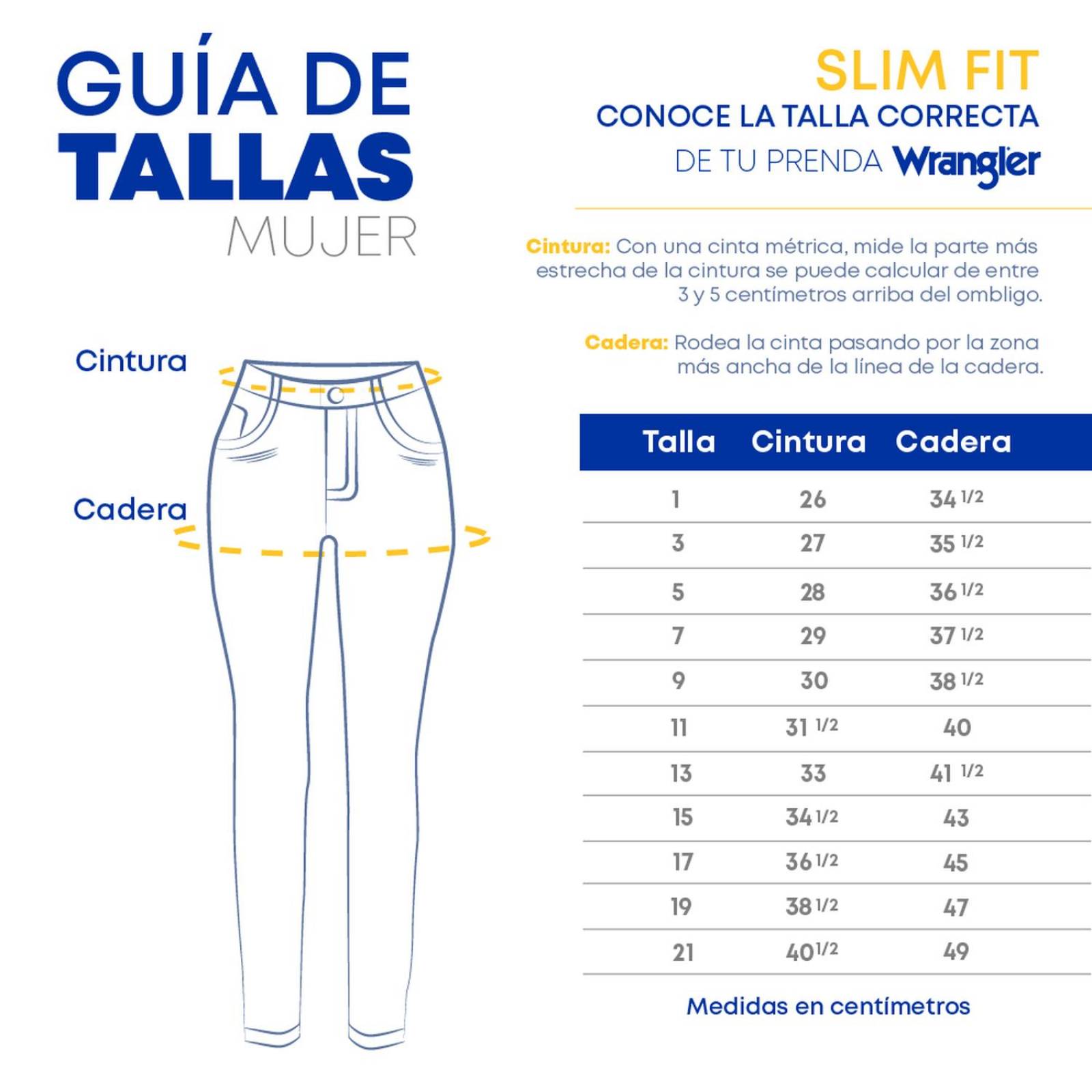 Jeans Vaquero Wrangler Slim Fit De Mujer Y10 