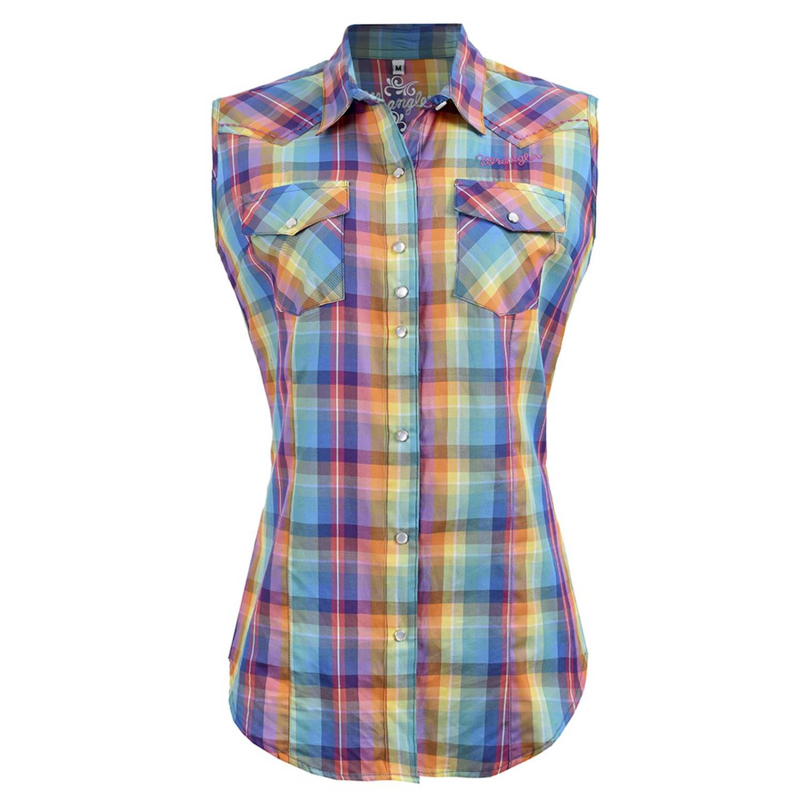 Blusa Vaquera Wrangler De Mujer Y11 