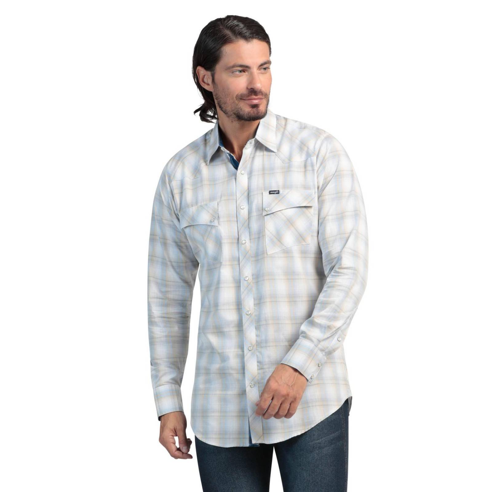 Camisa Moderna Manga Larga Wrangler Hombre 900 