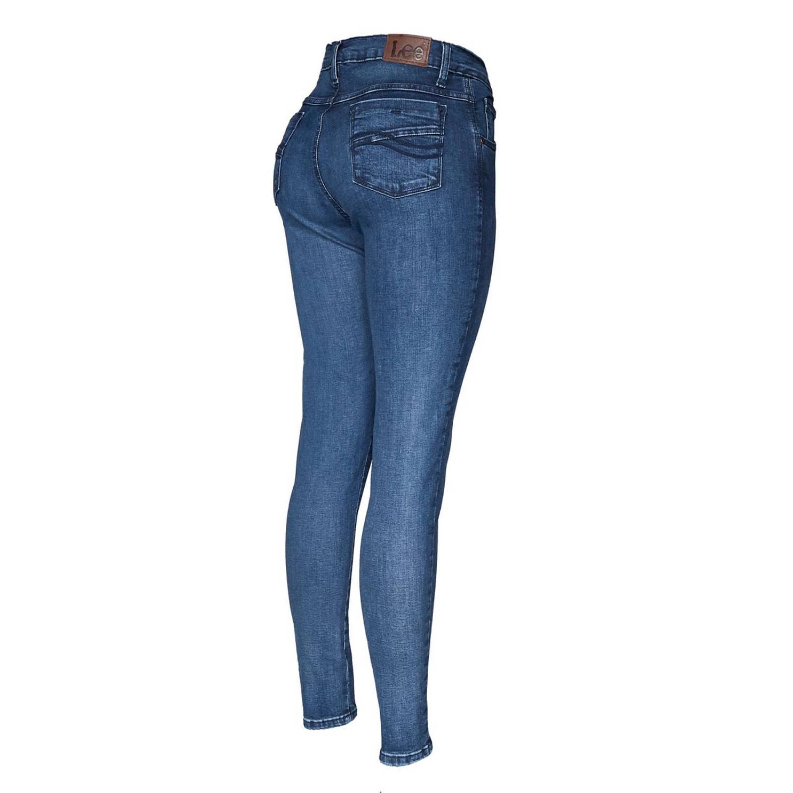 Pantalon Jeans Skinny Cintura Alta Lee Mujer RI41 