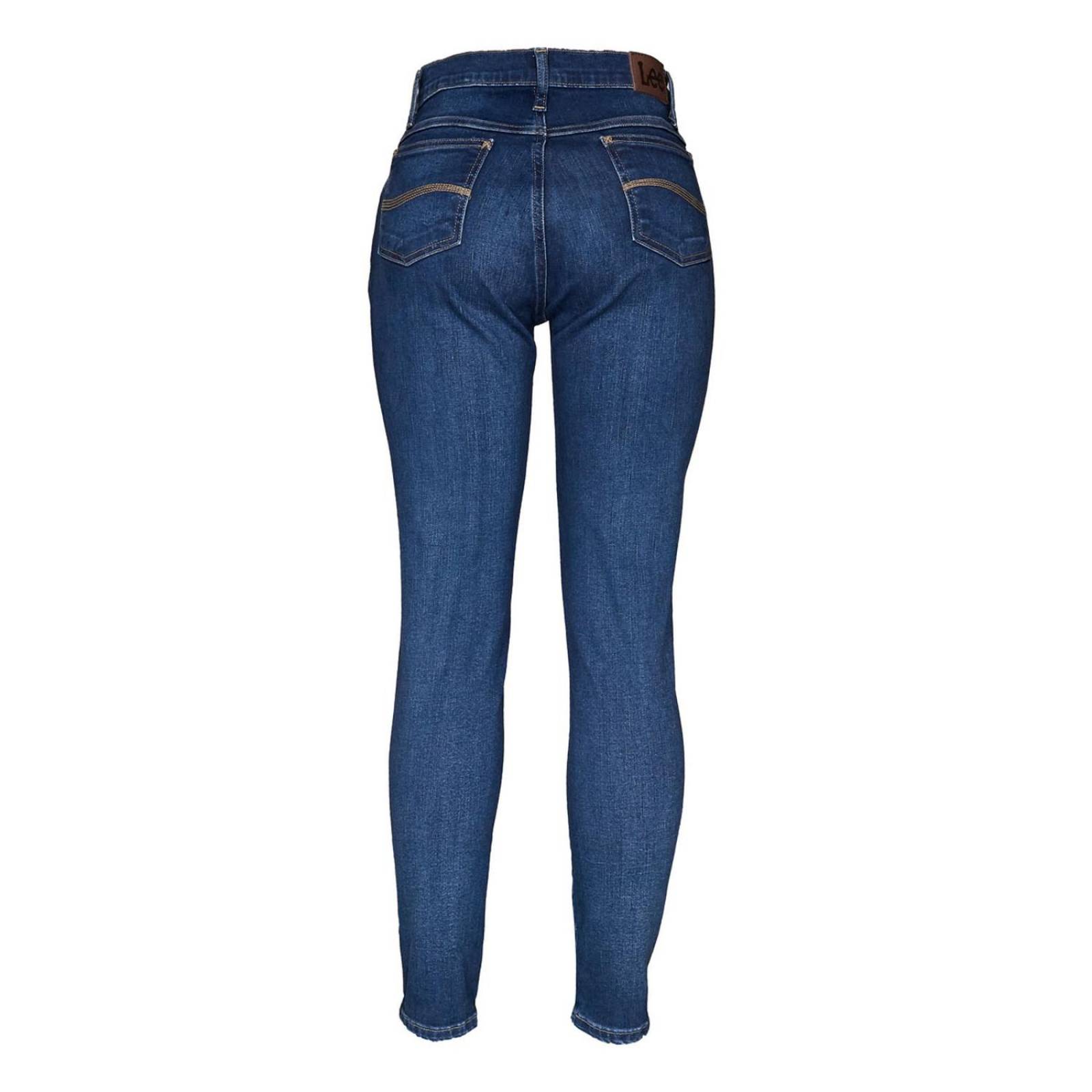 Pantalon Jeans Skinny Cintura Alta Lee Mujer RI46