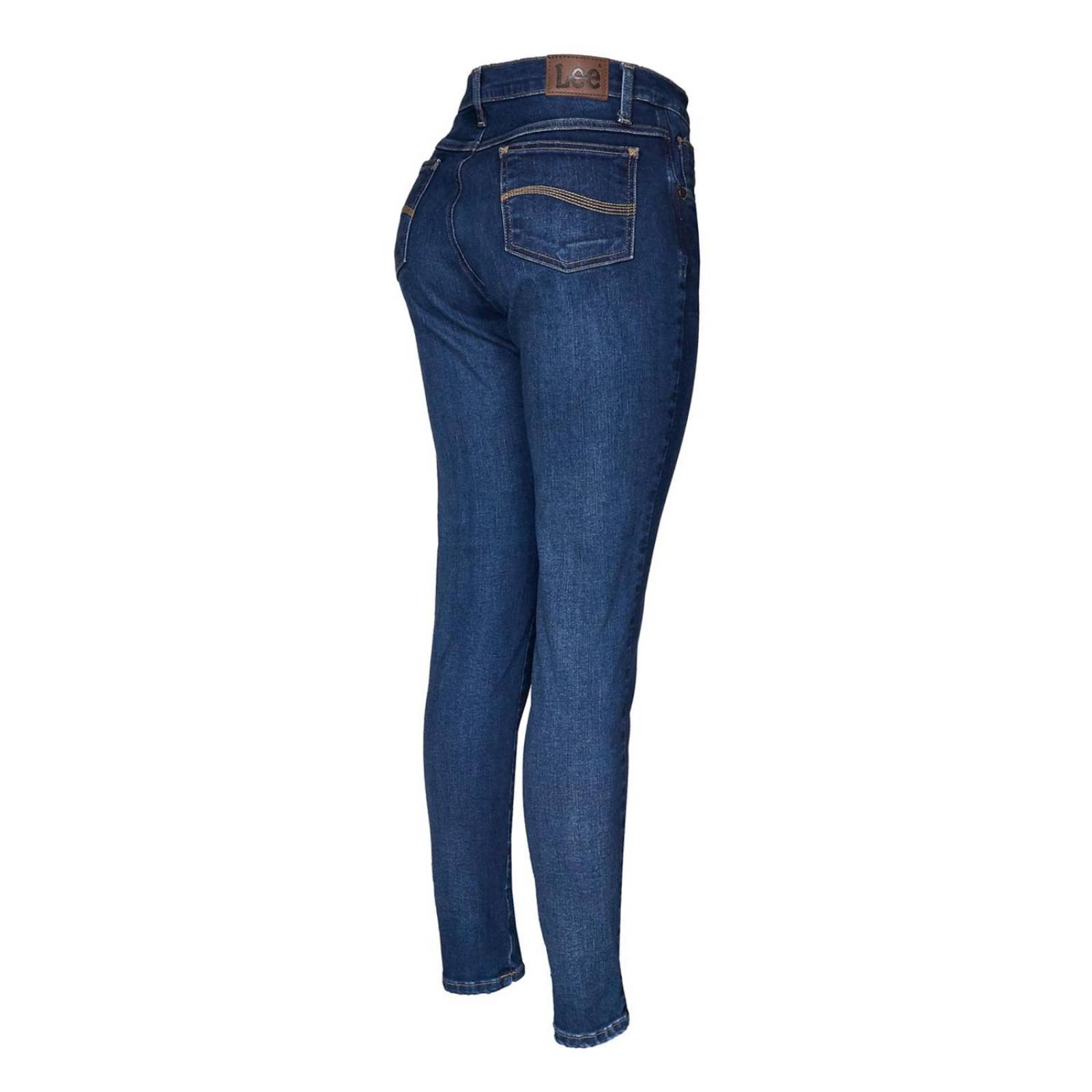 Pantalon Jeans Skinny Cintura Alta Lee Mujer RI46