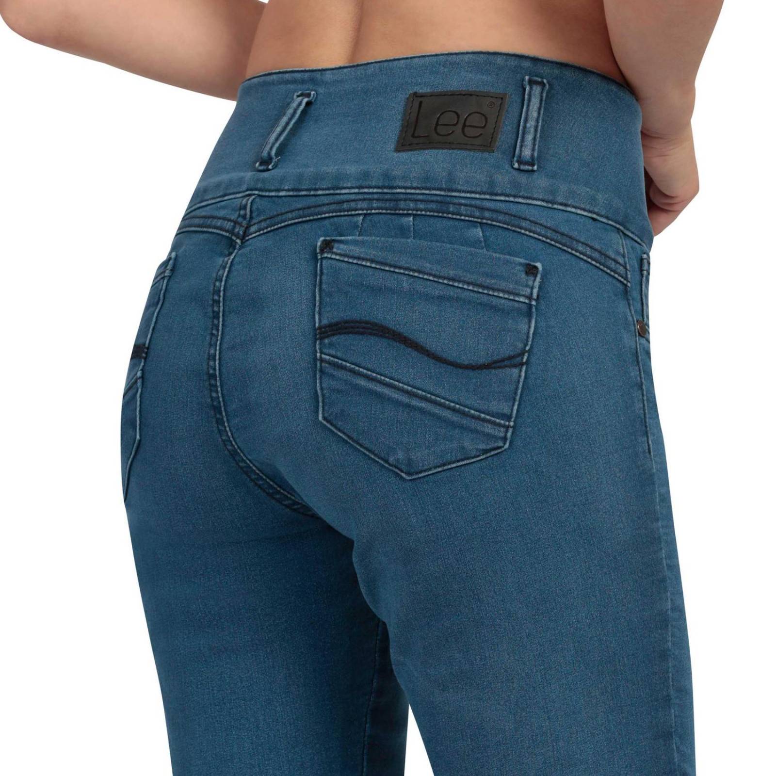 Pantalón Jeans Skinny Shape Up Pretina Alta Lee Mujer 341