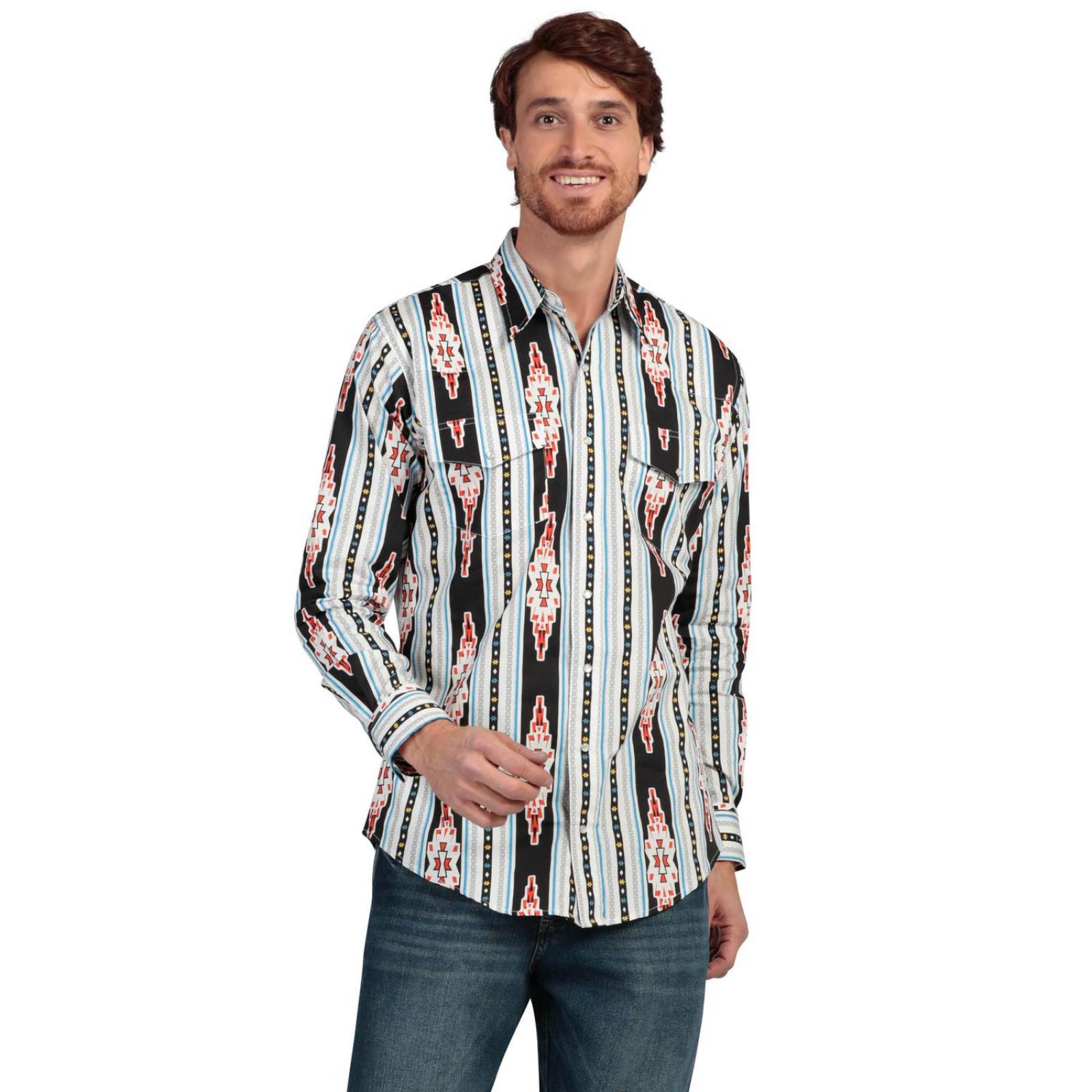 Camisa Regular Fit Manga Larga Wrangler Hombre 892 