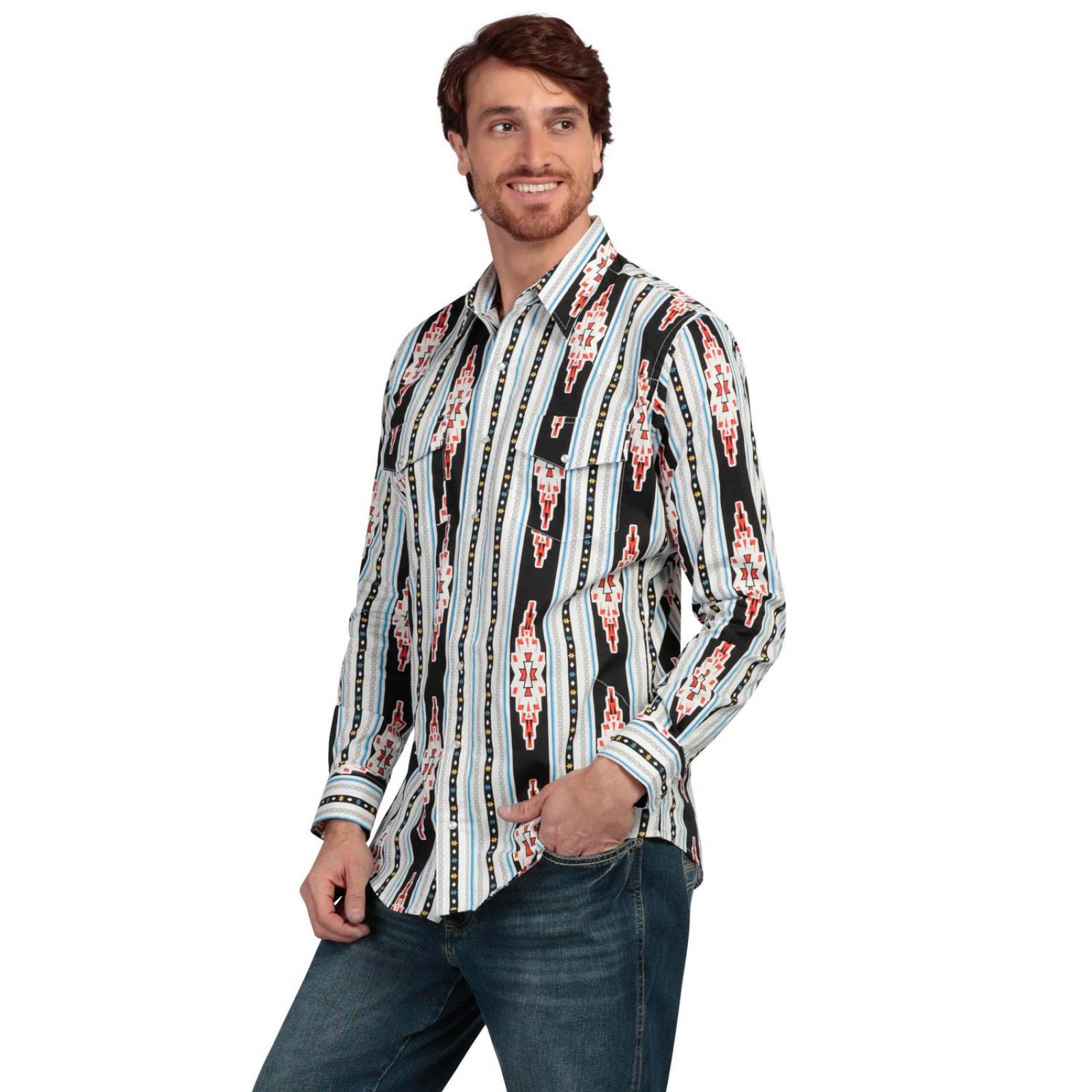 Camisa Regular Fit Manga Larga Wrangler Hombre 892 