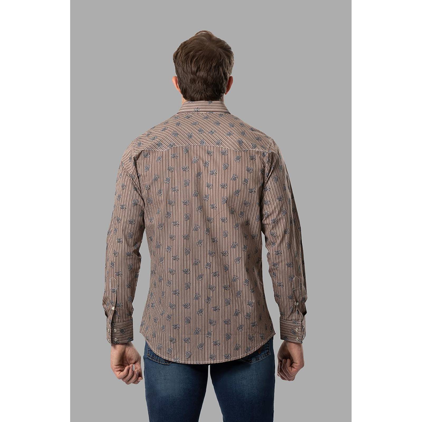 Camisa Vaquera Slim Fit Wrangler Manga larga Hombre 622 