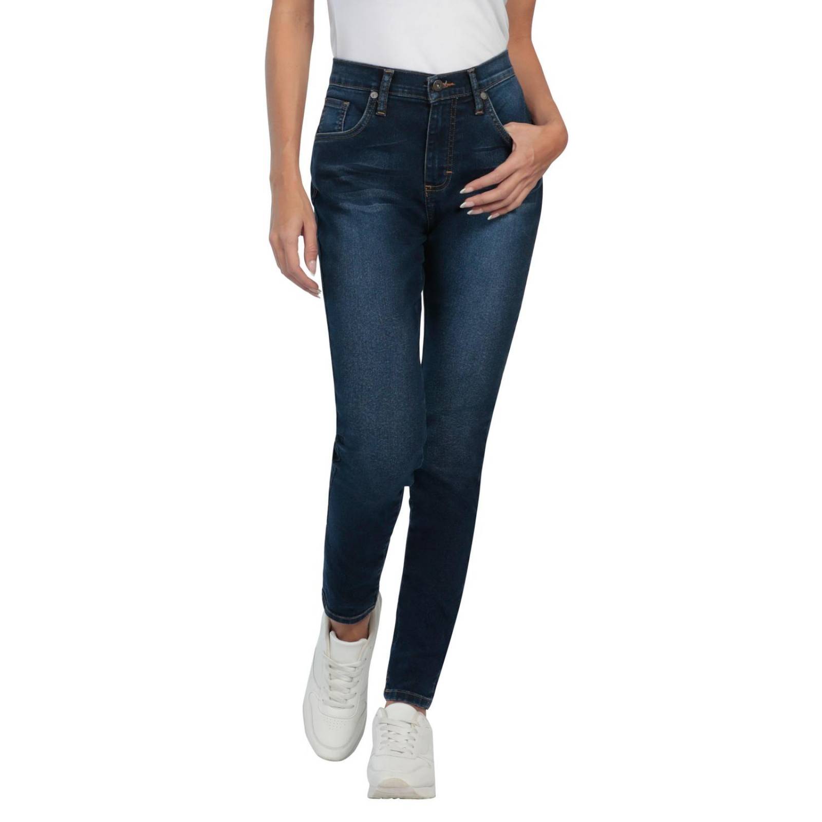 Pantalon Jeans Skinny Cintura Alta Lee Mujer 254