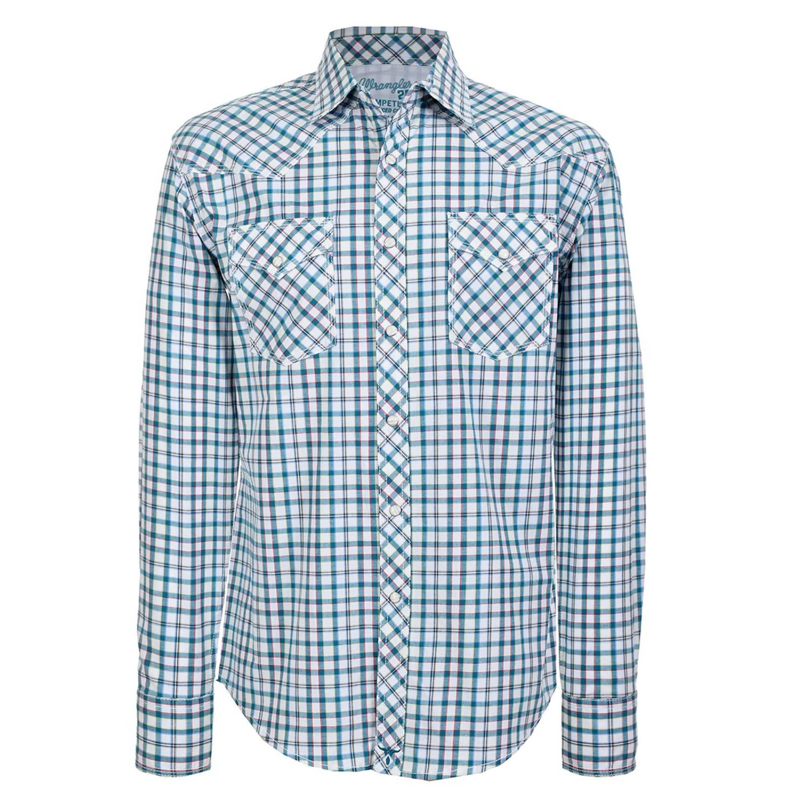 Camisa Vaquera Wrangler Hombre Manga Larga 251M