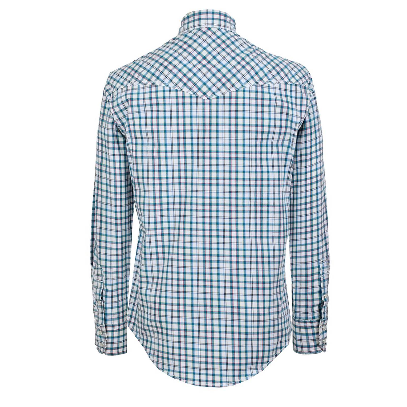 Camisa Vaquera Wrangler Hombre Manga Larga 251M