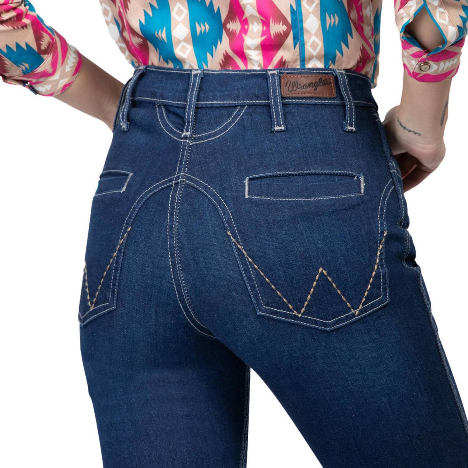 Pantalón Jeans Vaquero High rise flare Wrangler Dama 812 