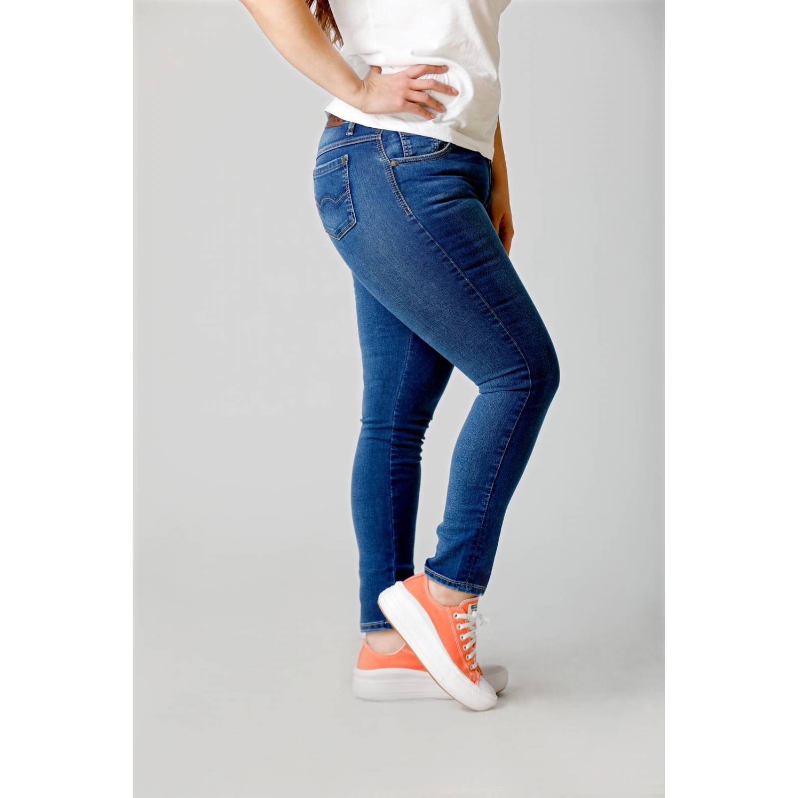 Pantalon Jeans Super Slim Fit Curvy Lee Mujer 130