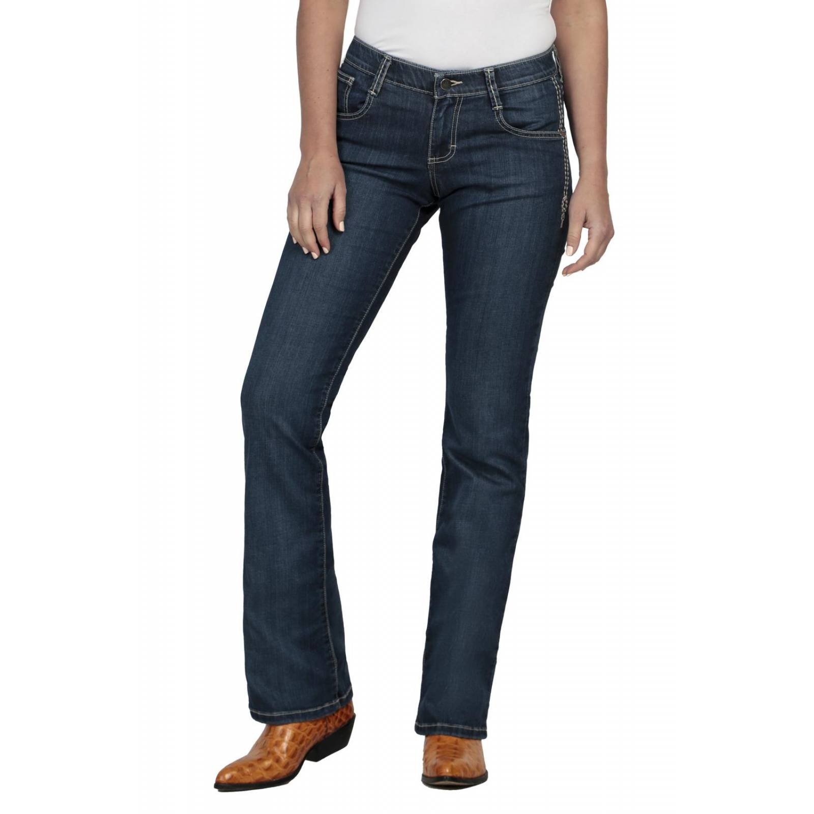 Pantalon Jeans Vaquero Cintura Baja Wrangler Mujer W03 