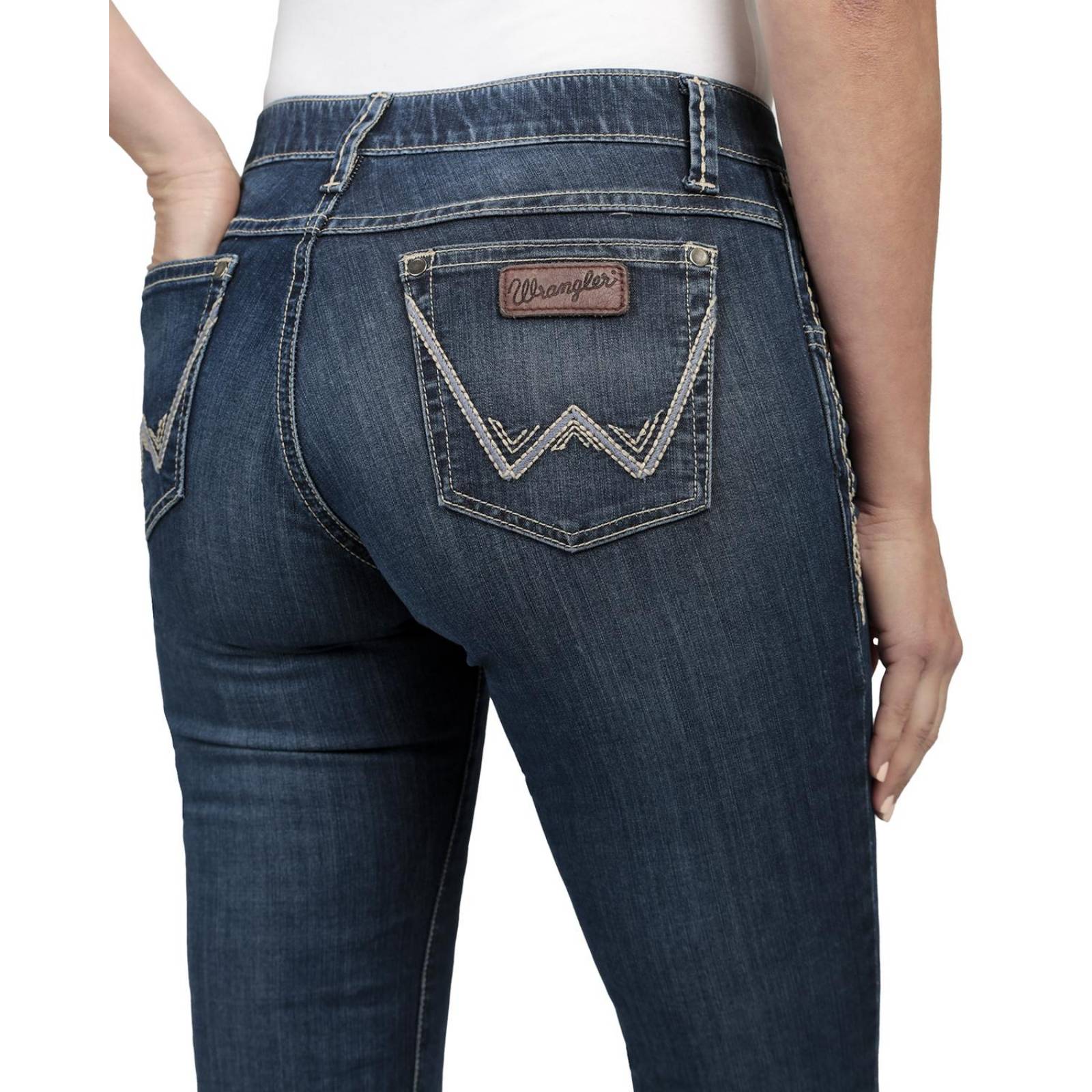 Pantalon Jeans Vaquero Cintura Baja Wrangler Mujer W03 