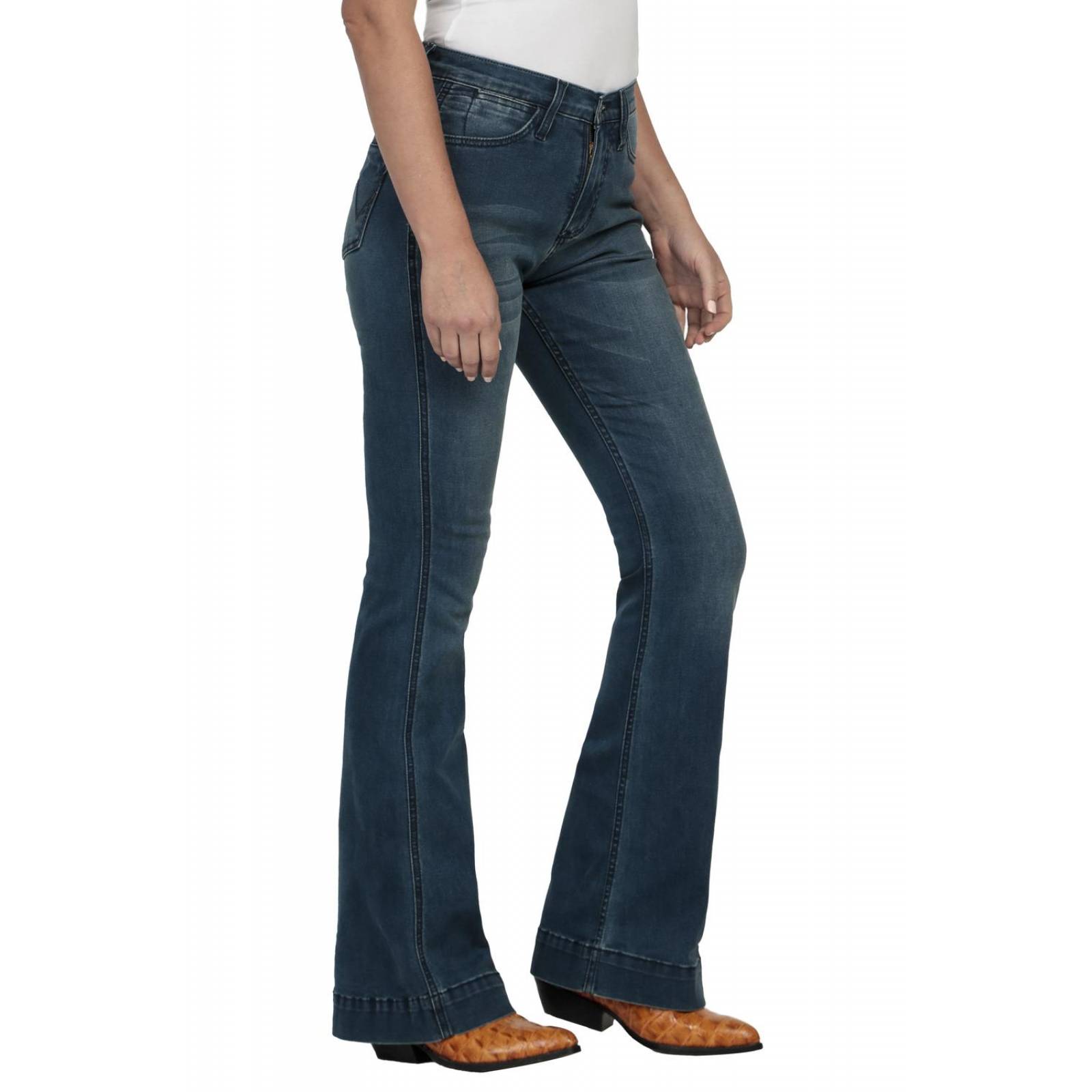 Pantalon Jeans Vaquero Cintura Alta Wrangler Mujer W04