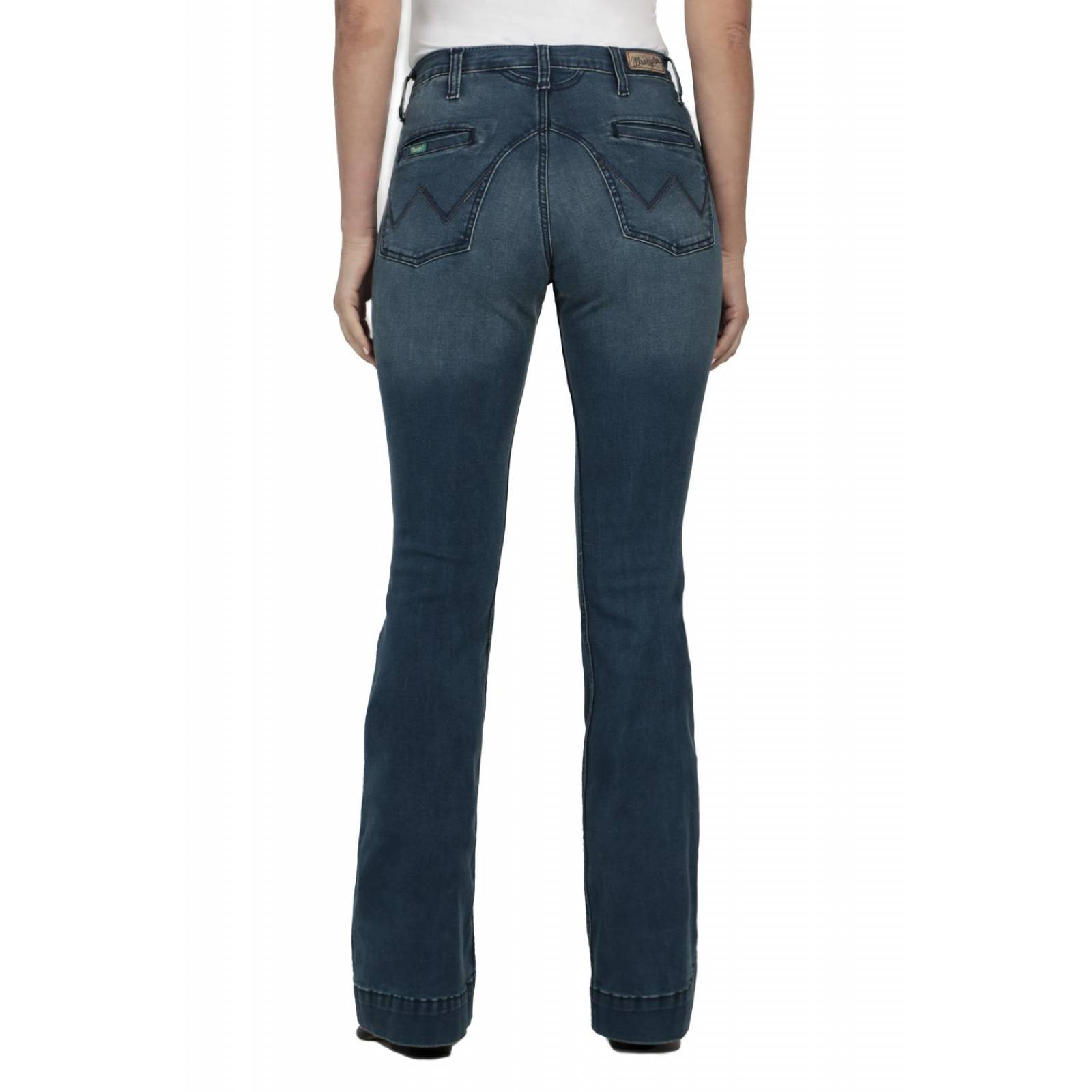 Pantalon Jeans Vaquero Cintura Alta Wrangler Mujer W04