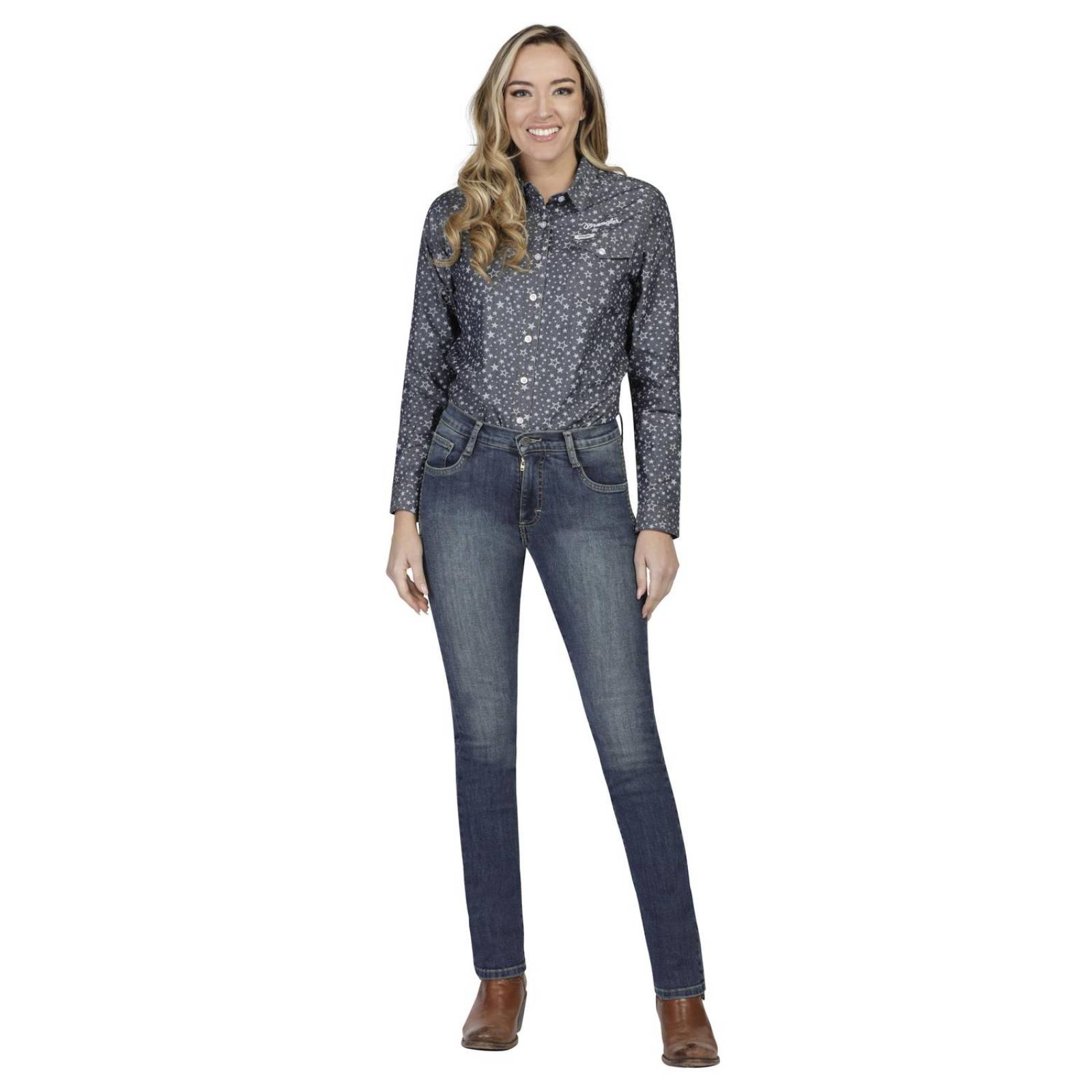 Pantalón Jeans Slim Fit Wrangler Mujer 119 