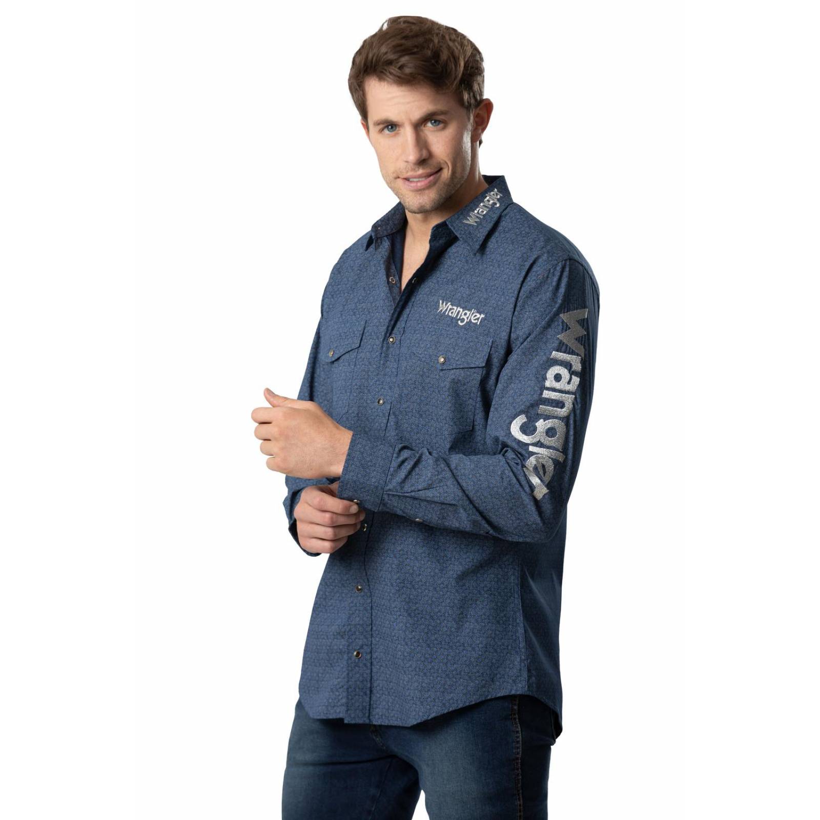 Camisa Vaquera Clásica Wrangler Manga larga Hombre 742