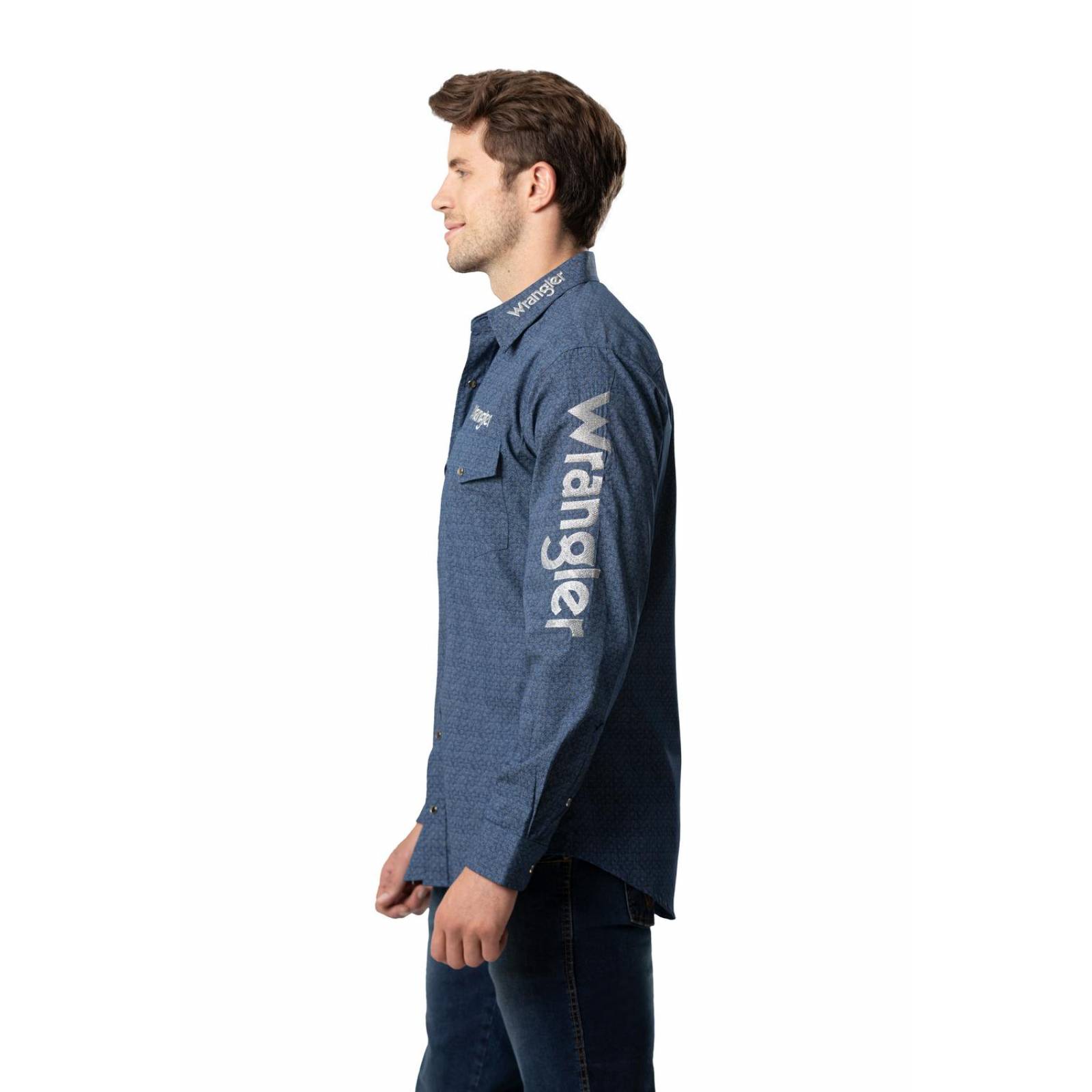 Camisa Vaquera Clásica Wrangler Manga larga Hombre 742