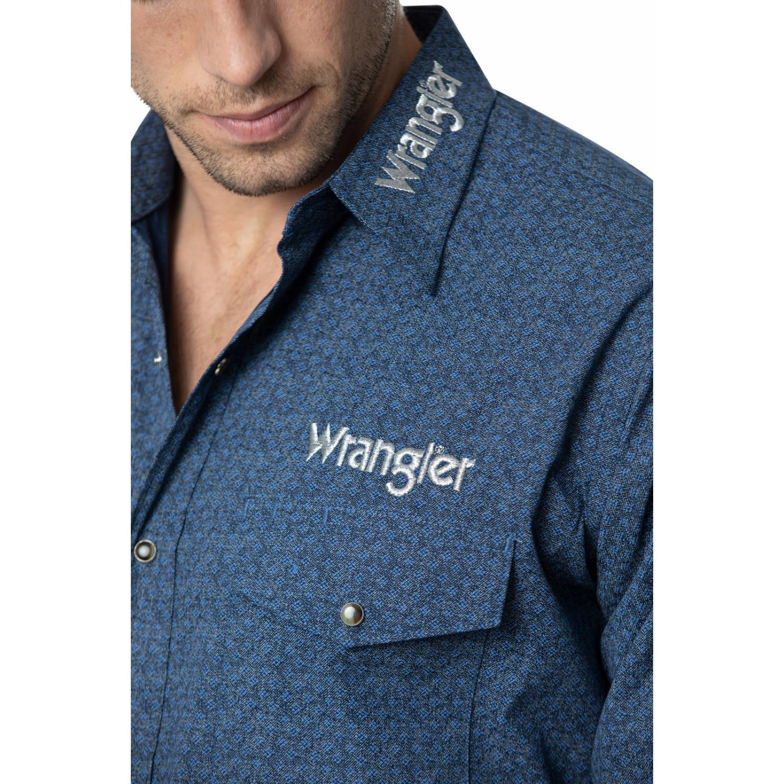 Camisa Vaquera Clásica Wrangler Manga larga Hombre 742