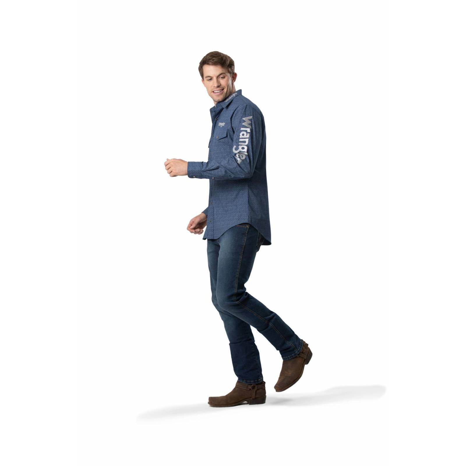 Camisa Vaquera Clásica Wrangler Manga larga Hombre 742