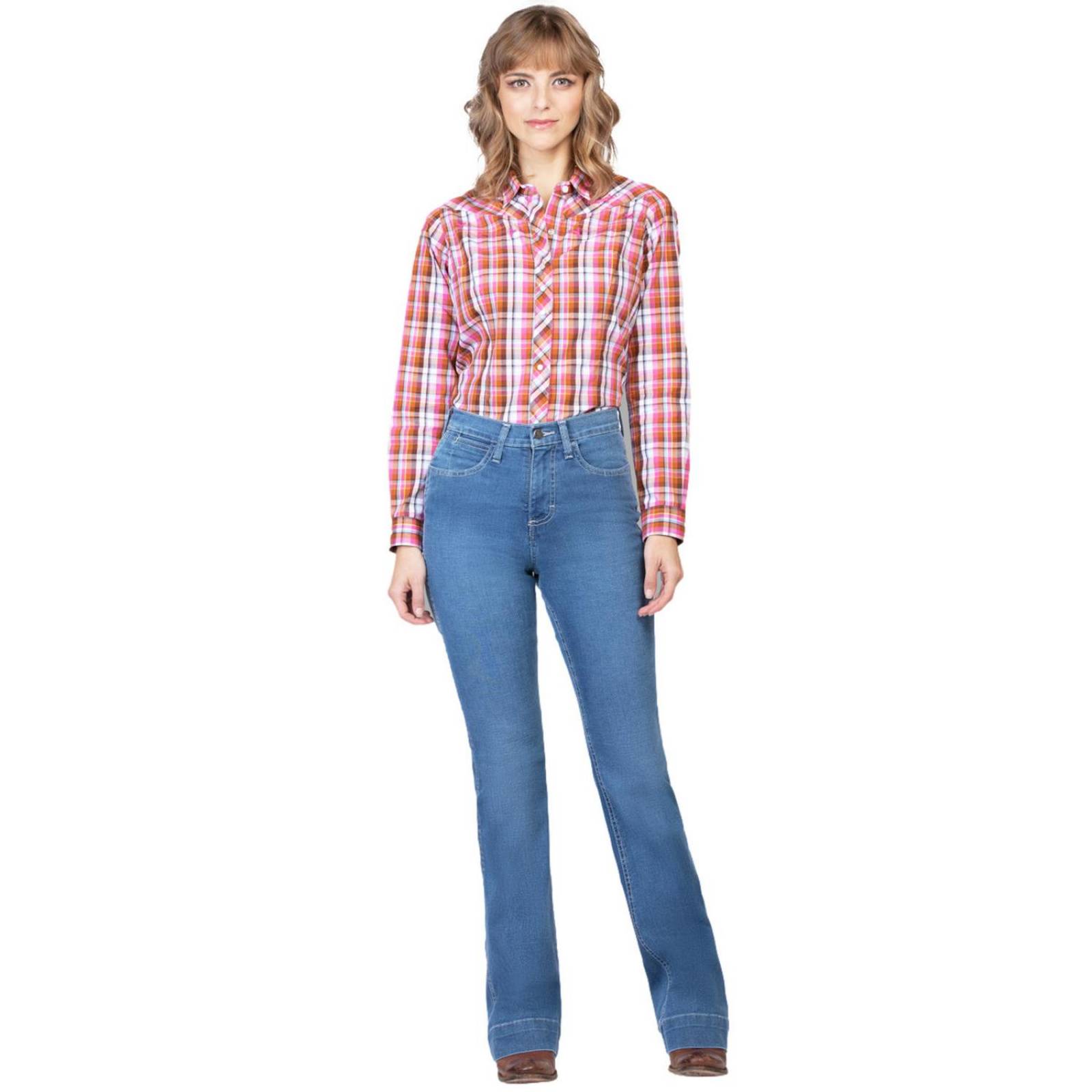 Pantalón Jeans High rise flare Wrangler Mujer 821 