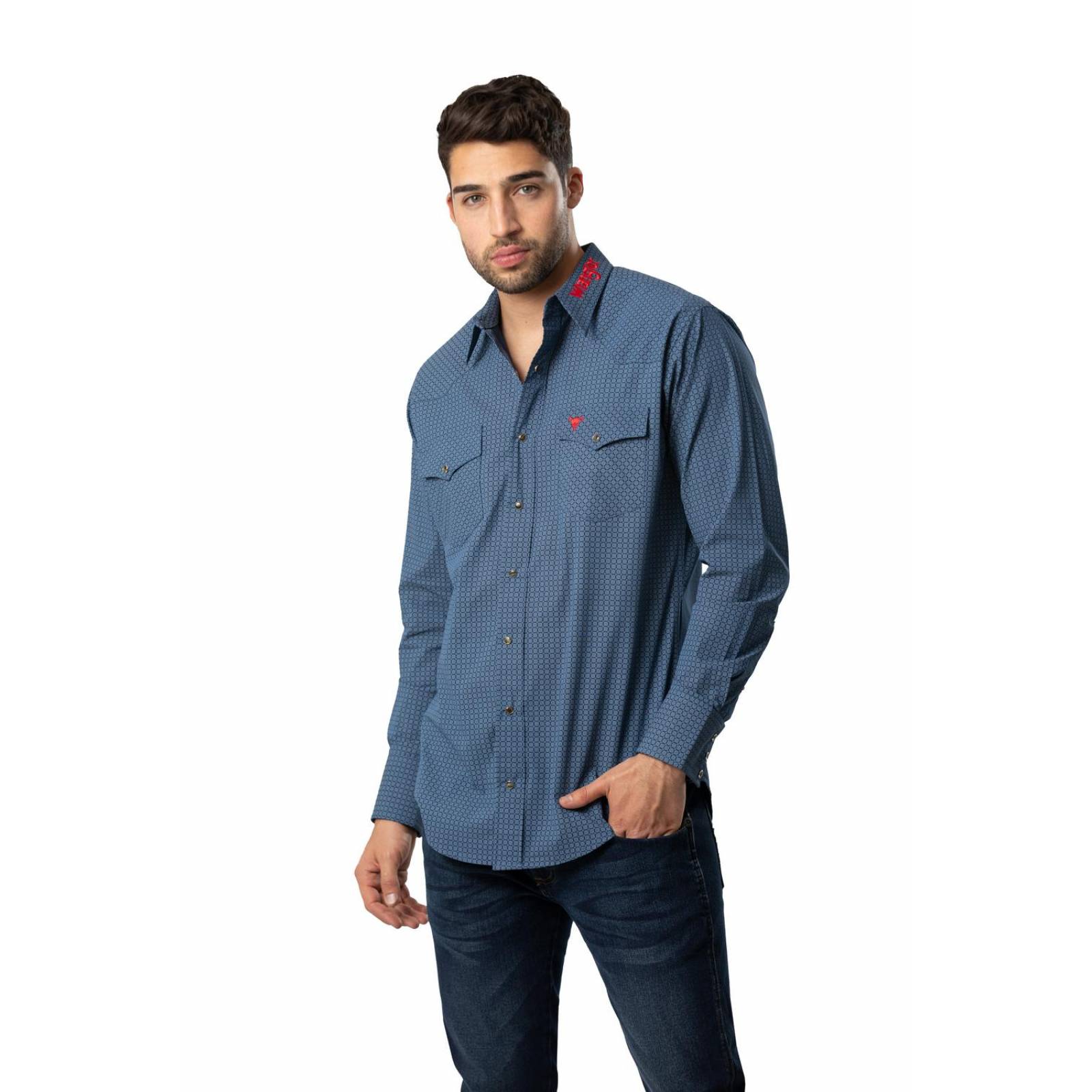 Camisa Vaquera Clásica Wrangler Manga larga Hombre 721