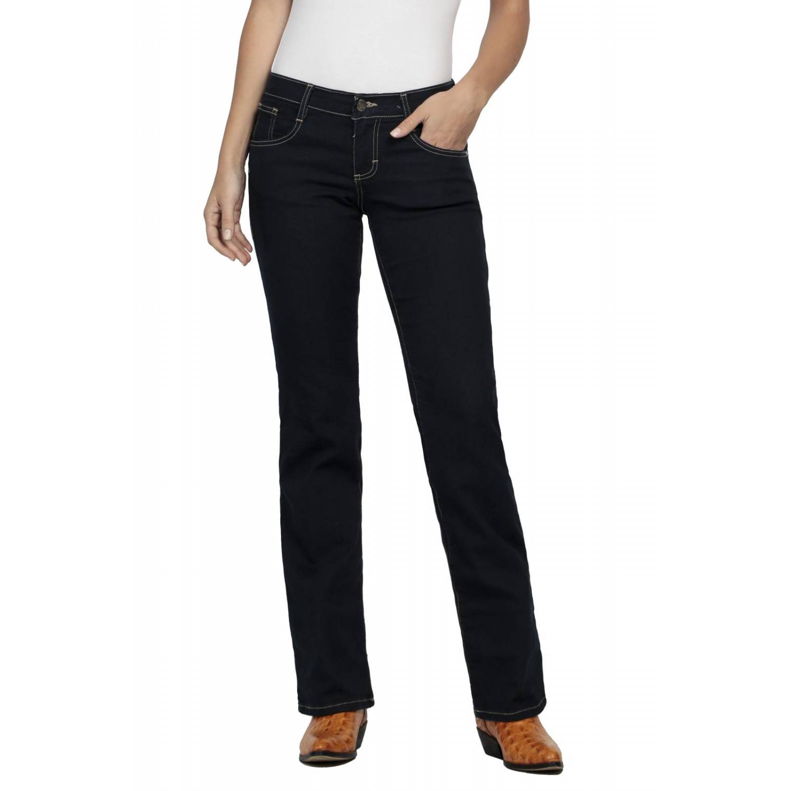 Pantalon Jeans Vaquero Cintura Baja Wrangler Mujer W06 