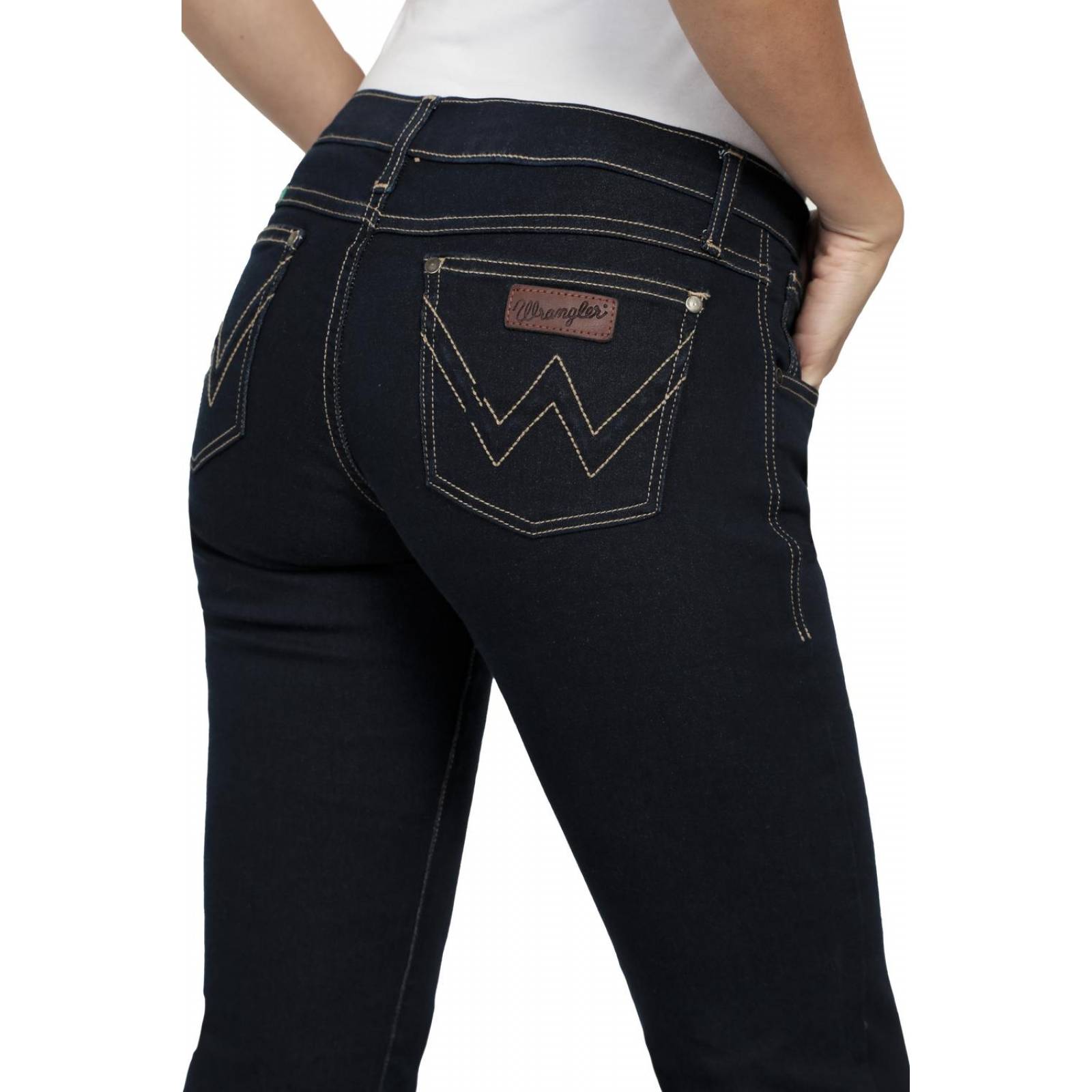 Pantalon Jeans Vaquero Cintura Baja Wrangler Mujer W06 