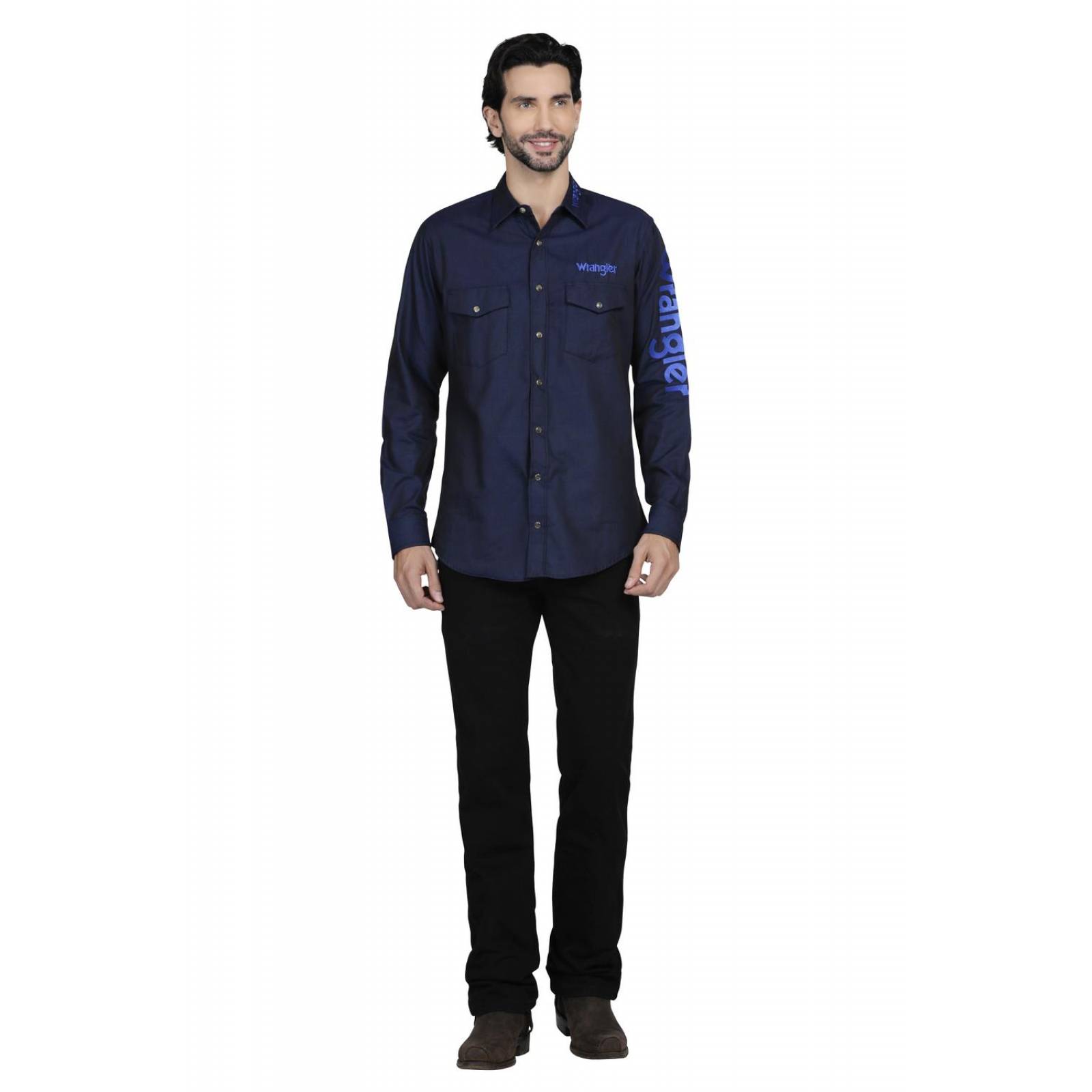 Camisa Vaquera Wrangler Hombre Retro W02 